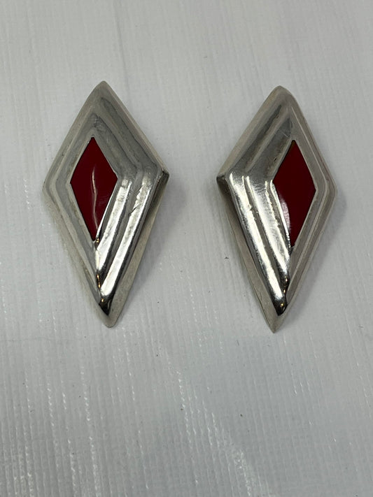 Gently Used Store – Vintage Sterling Silver Puffy Stud Earrings 20g – .925 Minimalist – Earrings – Used – SKU 000000010