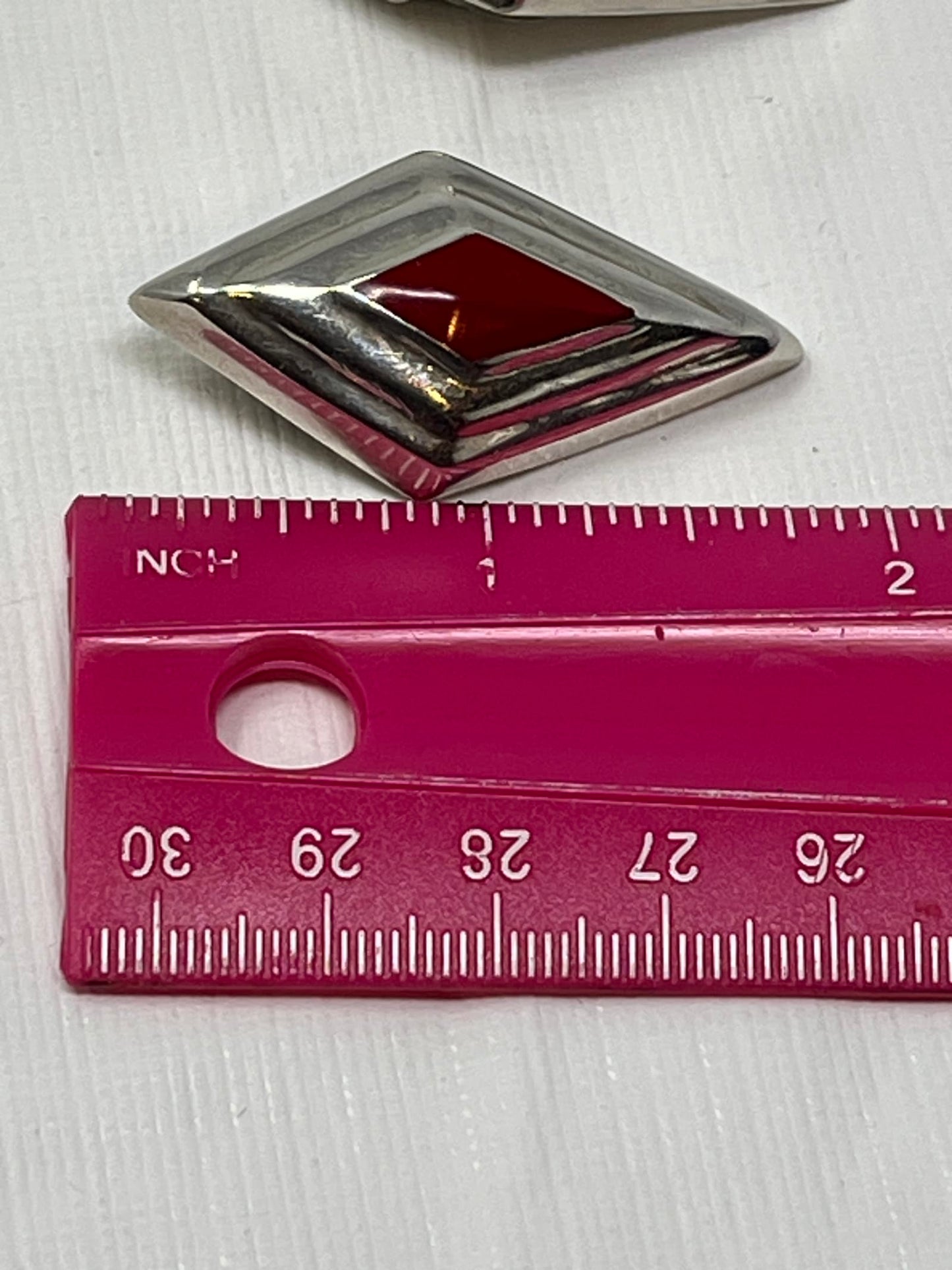 Vintage Sterling Silver Puffy Stud Earrings 20g – .925 Minimalist