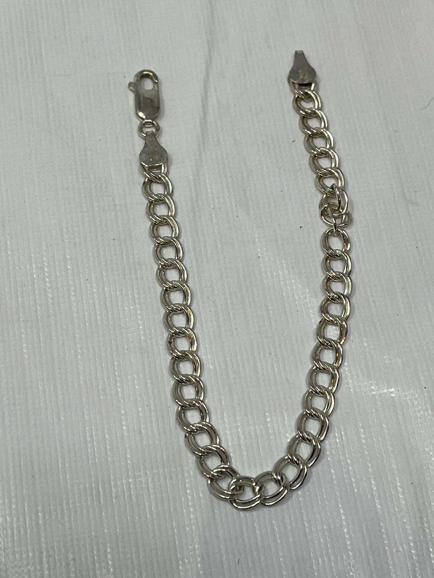 Gently Used Store – Italy 925 Sterling Silver 8g Rolo Chain Bracelet 7.5" – Bracelets – Used – SKU 000000012