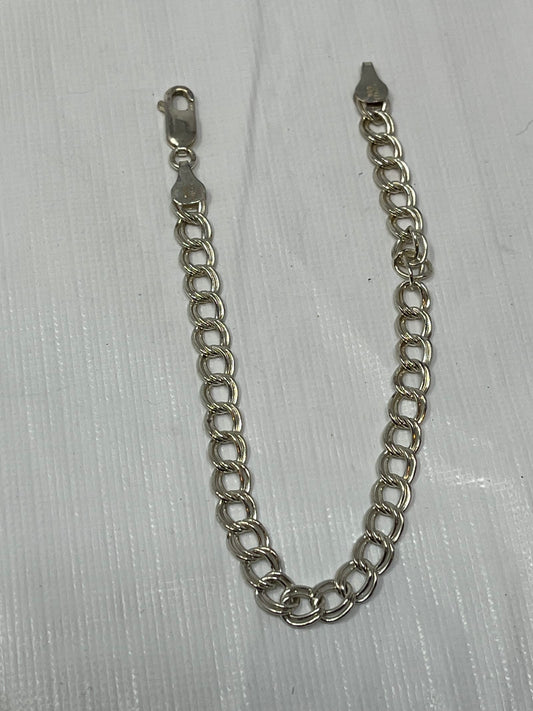 Gently Used Store – Italy 925 Sterling Silver 8g Rolo Chain Bracelet 7.5" – Bracelets – Used – SKU 000000012