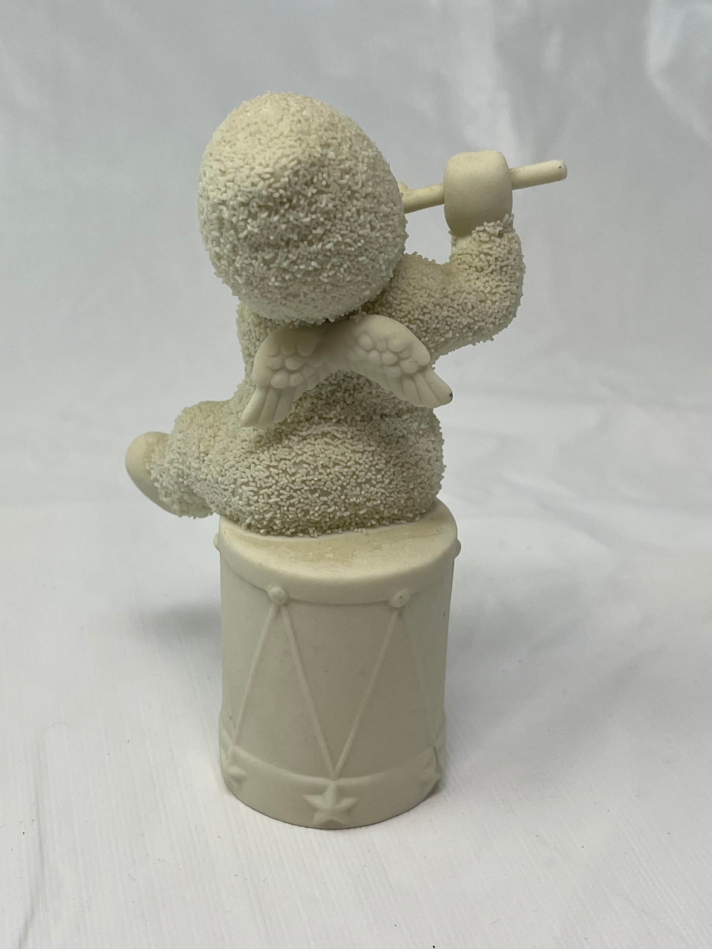 Snowbabies Figurine – Child Playing Flute on Drum, Dept 56
