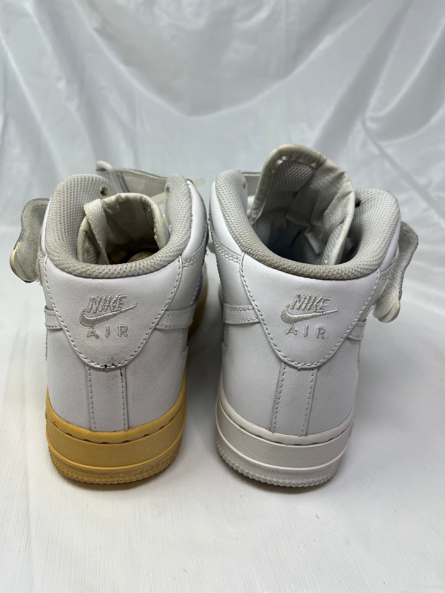 Nike Air Force 1 Mid GS Sneakers – Size 5.5Y, White/Gum (2010)