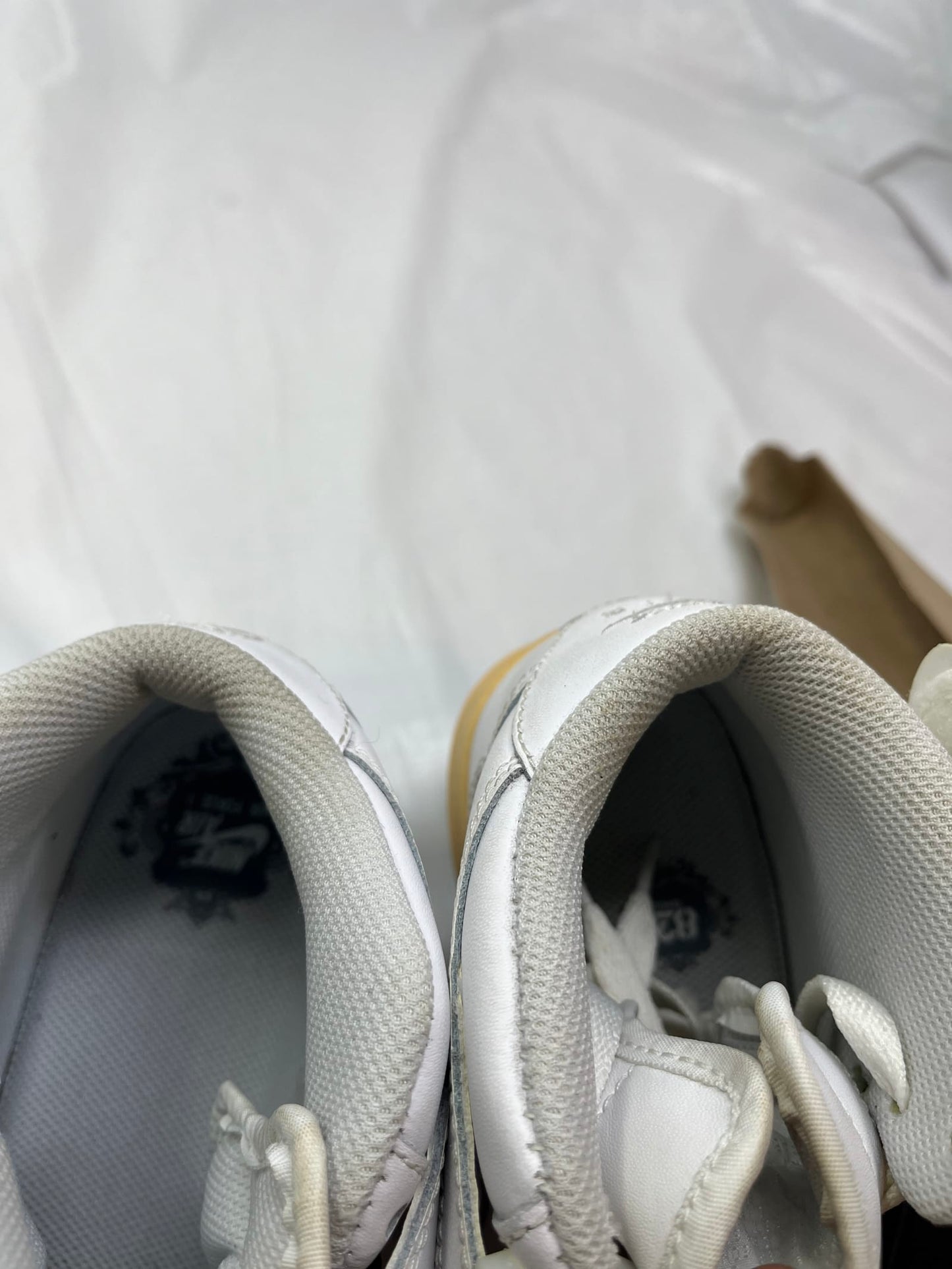 Nike Air Force 1 Mid GS Sneakers – Size 5.5Y, White/Gum (2010)
