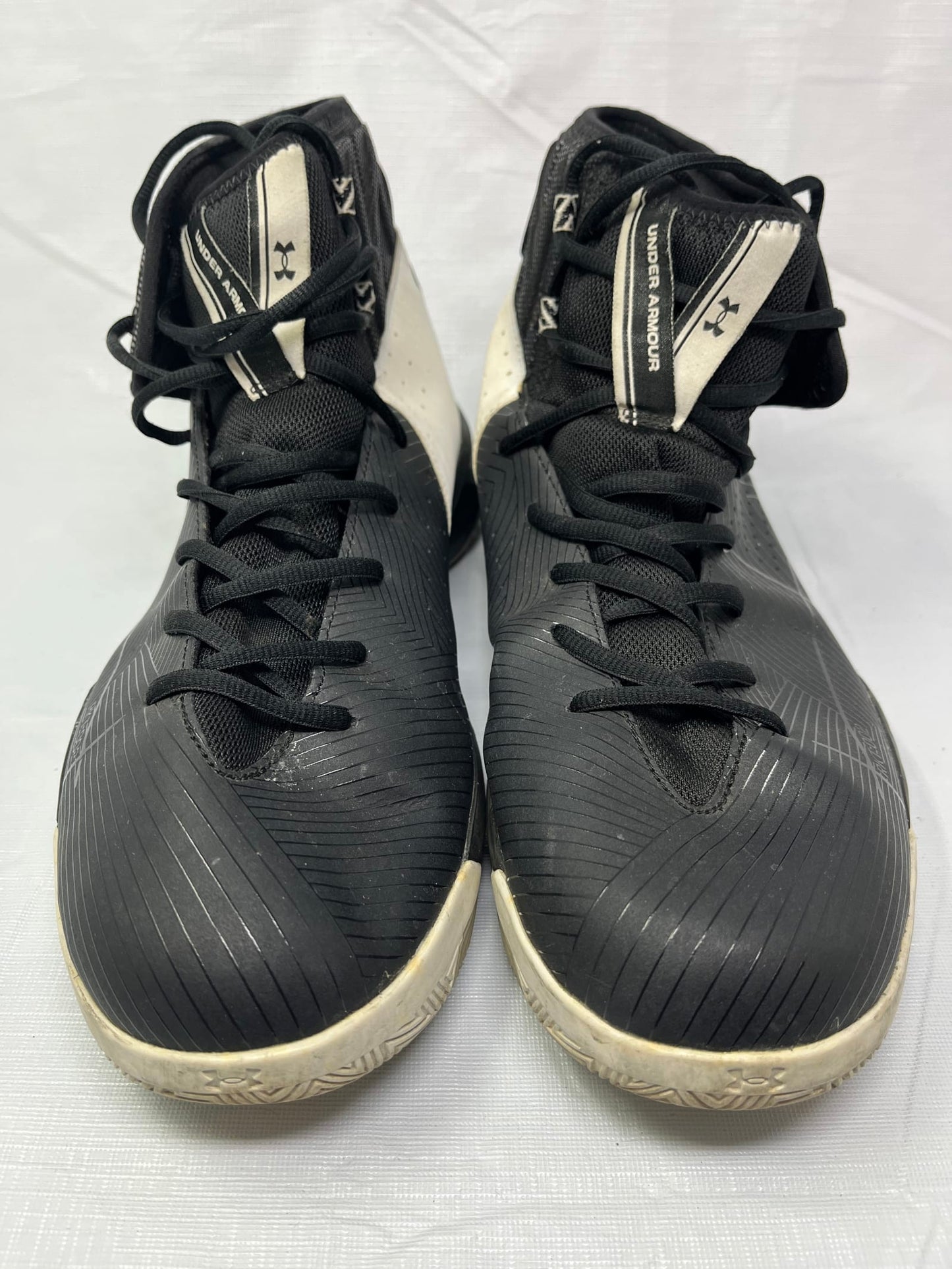 Gently Used Store β Under Armour Rocket Black White Basketball Shoes Mens Size 13 β Sneakers β Used β SKU 000000192