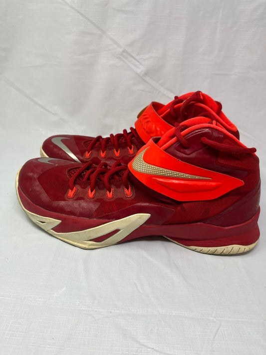 Nike LeBron James Zoom Soldier 8 Red 653648-606 Mens Size 13