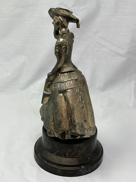 1987 Avon District Award Figurine Silver Tone Metal 8 Inch