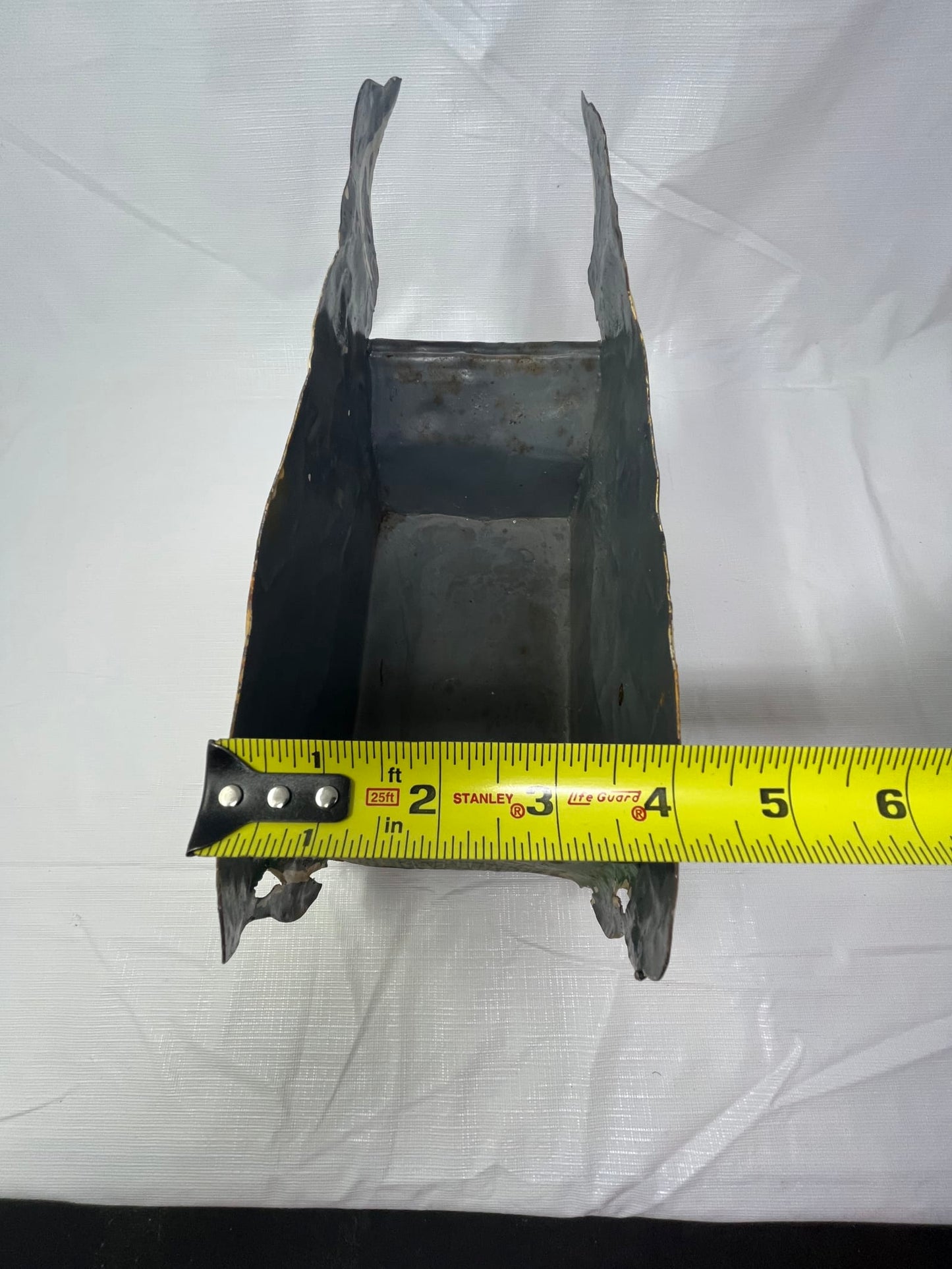 Handpainted Metal Cow Wall Planter Folk Art Farmhouse Rustic