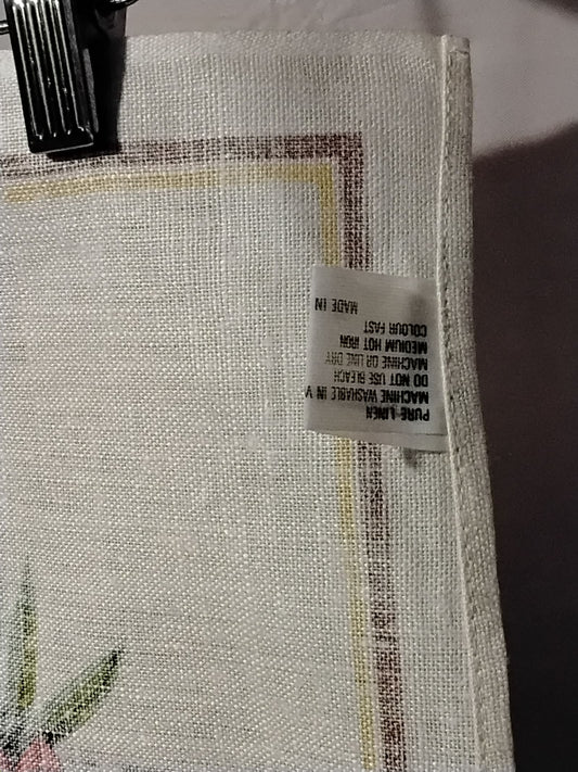 Souvenirs Australia Vintage Linen Tea Towel Koalas Rosella Floral Design 31x18.5