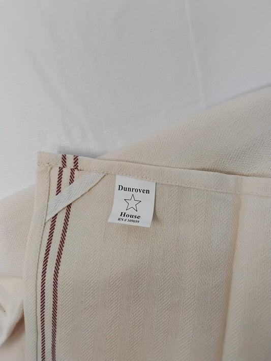 Dunroven House Embroidered Kitchen Towel Pumpkins & Heart Fall Farmhouse 28.5x20