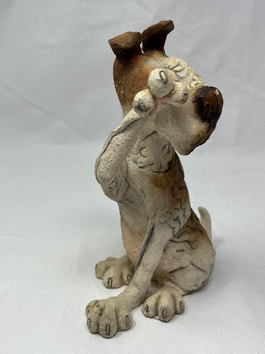 A Breed Apart AB05134 “Rascal” 7.5” Hand-Painted Dog Figurine by Country Artists