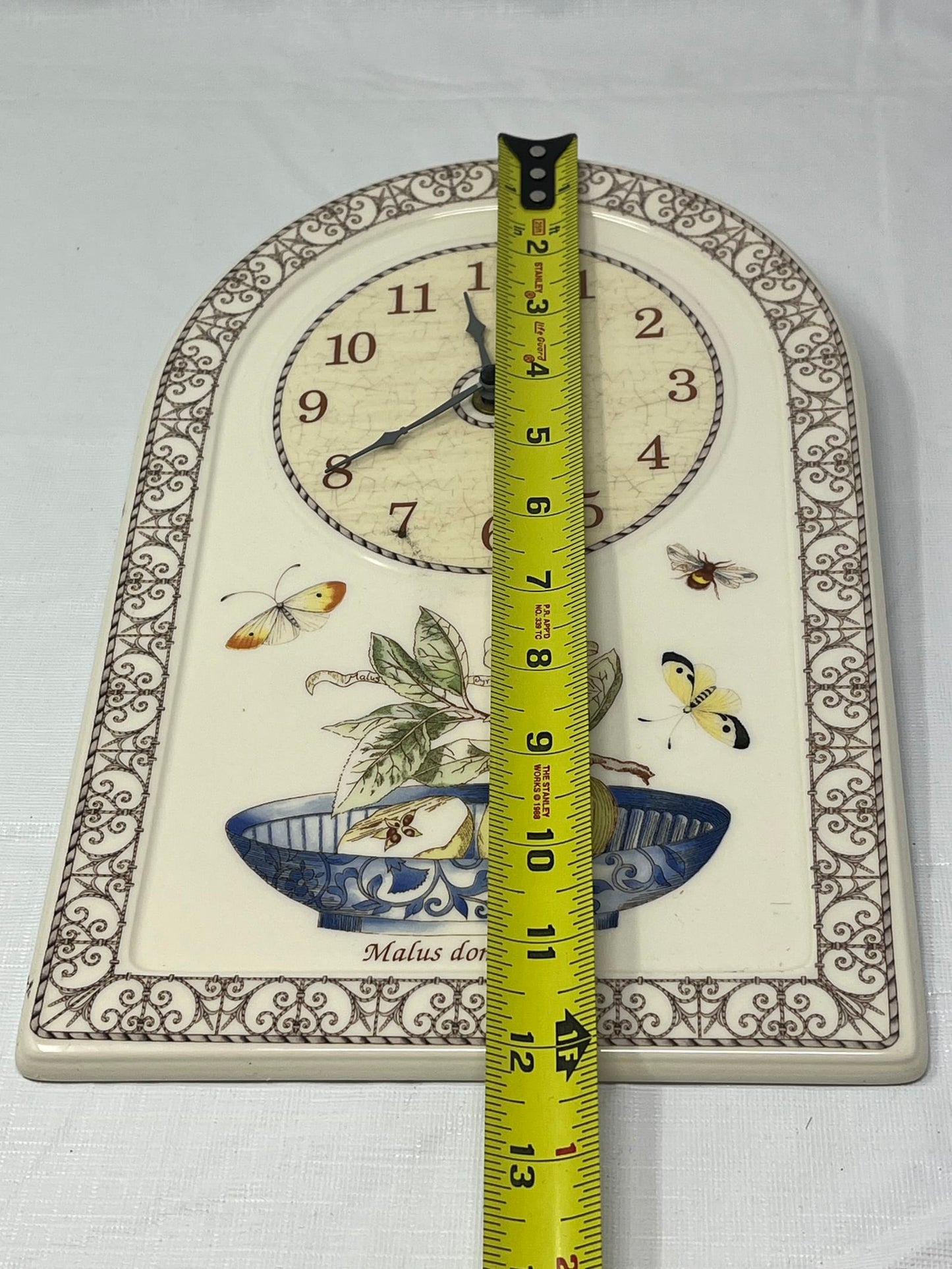 Vintage Wedgwood Sarah’s Garden Wall Clock 1997 Queens Ware Made in England
