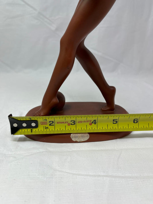 Art Deco Terracotta Nude Dancer Figurine Goldscheider Style G545 11.5 Inch