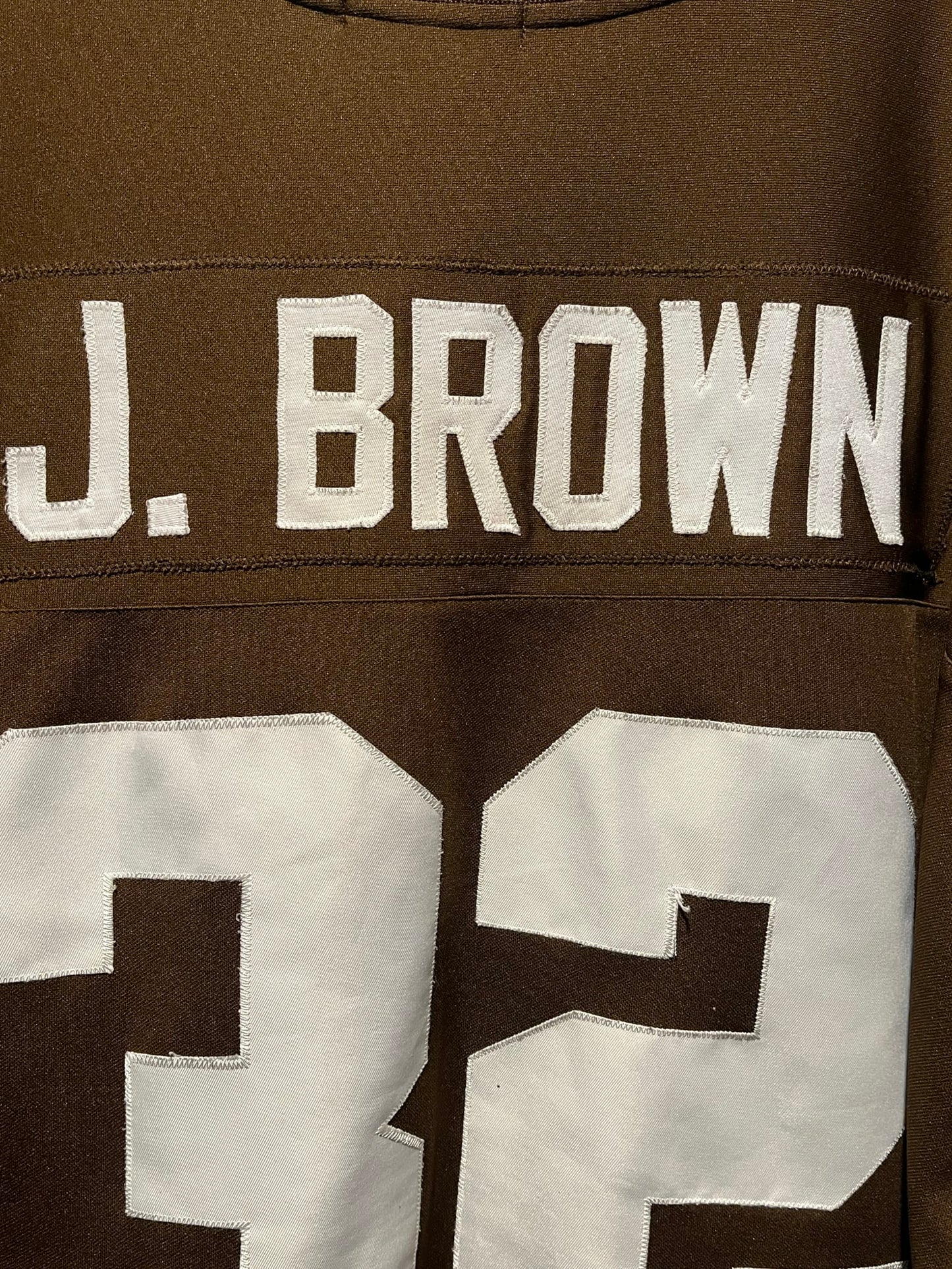 Jim Brown #32 Throwbacks Gridiron Jersey 1964 Brown White Size 54 Vintage