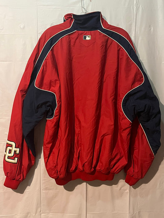 Majestic Washington Nationals Jacket XXL Authentic Collection Red DC MLB Zip