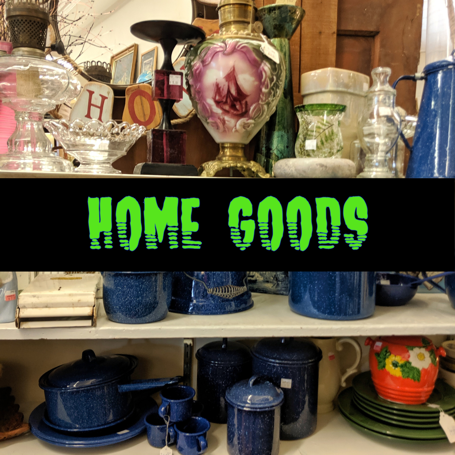 Affordable thrifted home goods and décor