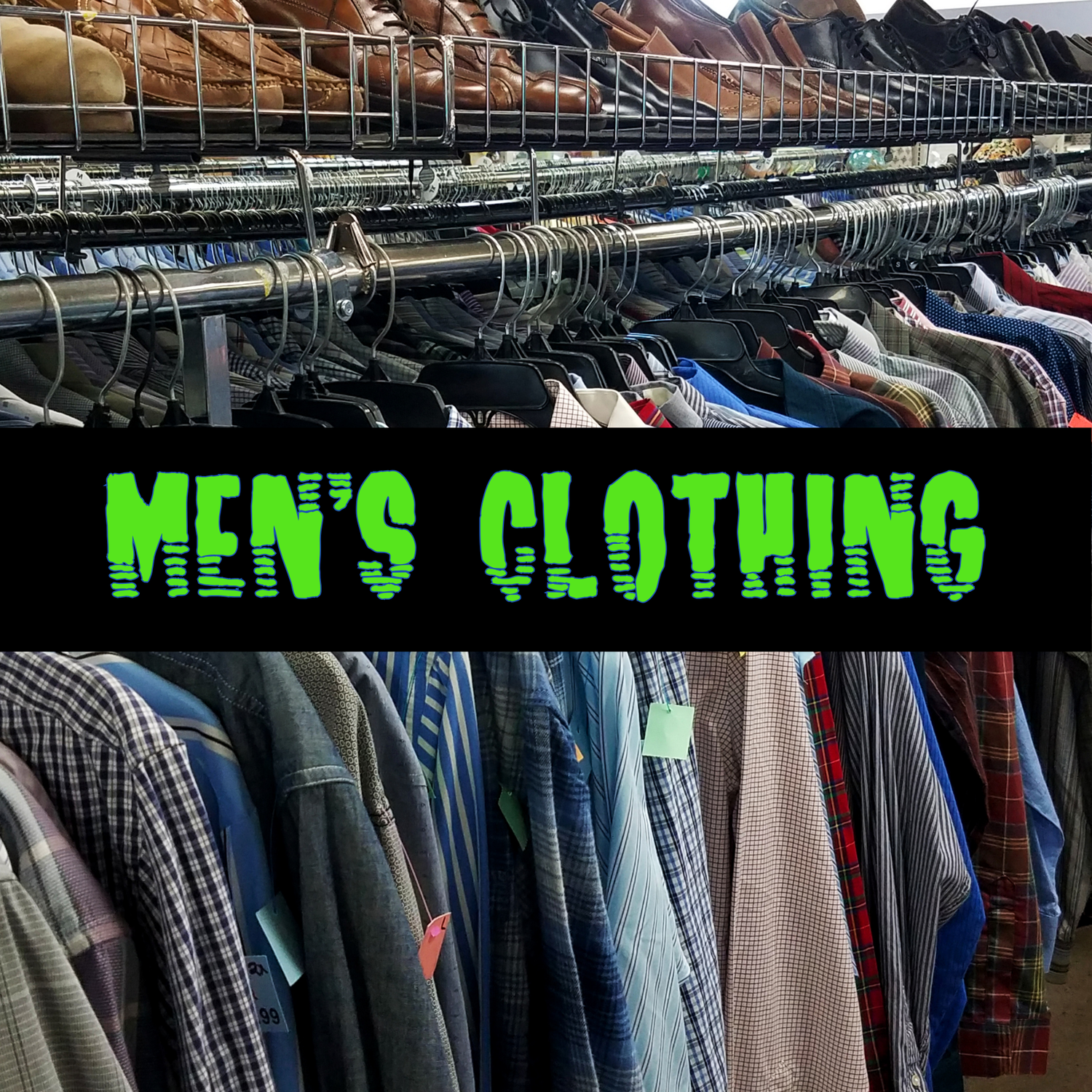 Men’s thrift clothing at affordable prices