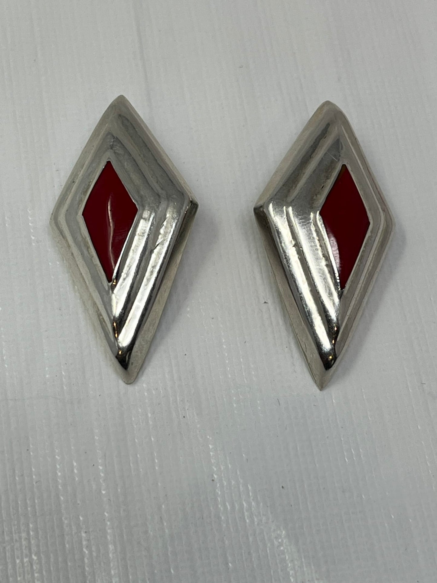Gently Used Store – Vintage Sterling Silver Puffy Stud Earrings 20g – .925 Minimalist – Earrings – Used – SKU 000000010
