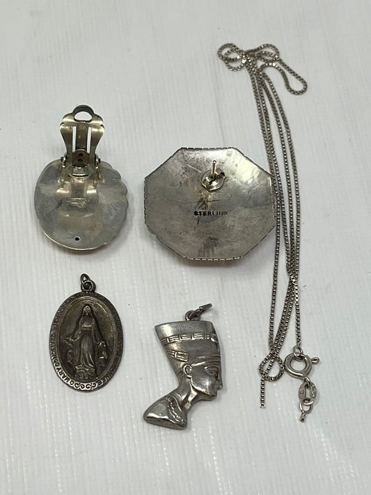 Sterling Silver Scrap Jewelry Lot 16g – Parts/Repair/Metal Content