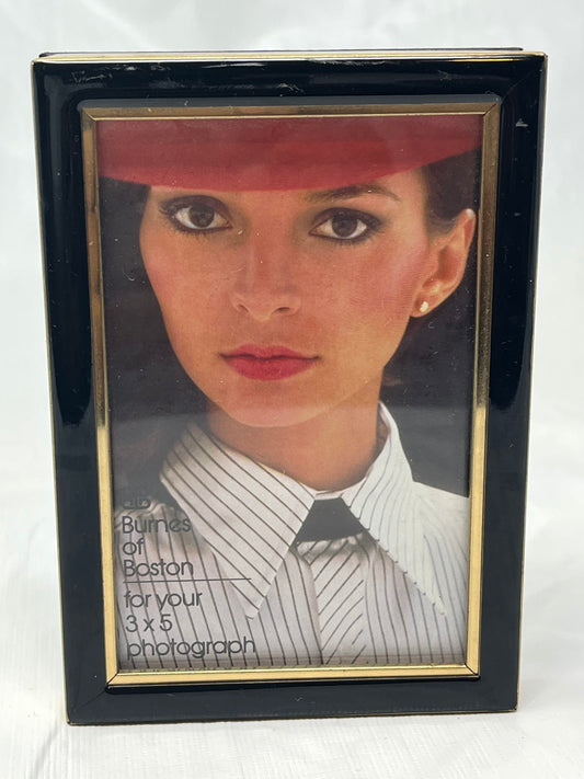 Gently Used Store – Burnes of Boston Black & Gold Frame – 3"x5" – Home Décor – Used – SKU 000000027