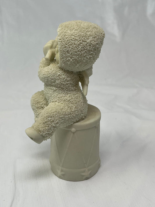 Snowbabies Figurine – Child Playing Flute on Drum, Dept 56