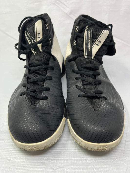 Gently Used Store – Under Armour Rocket Black White Basketball Shoes Mens Size 13 – Sneakers – Used – SKU 000000192