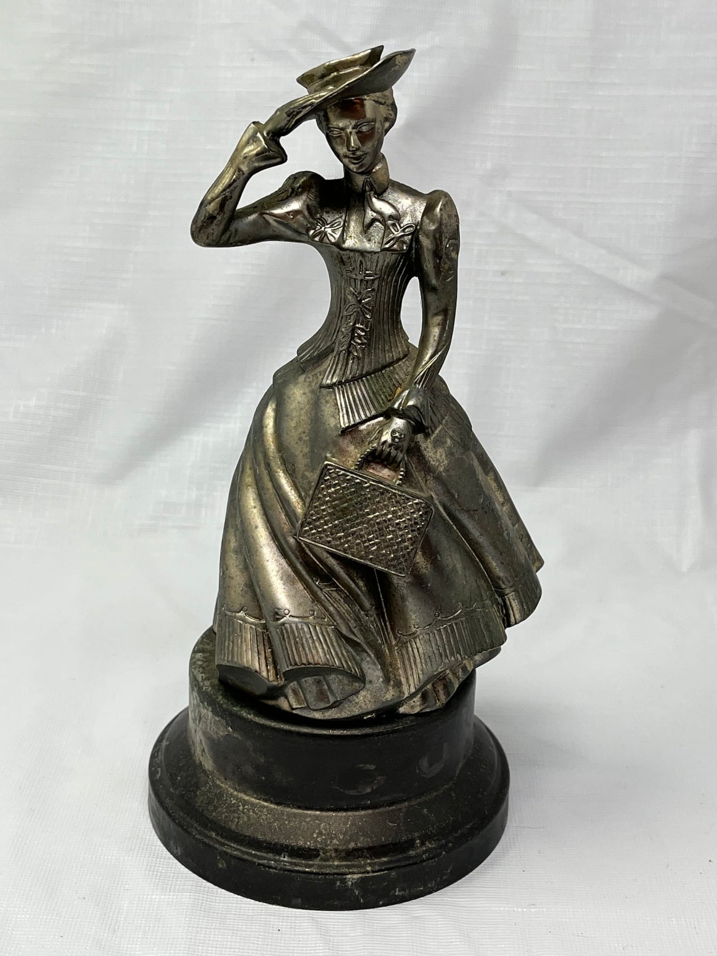 Gently Used Thrift Store – 1987 Avon District Award Figurine Silver Tone Metal 8 Inch – Collectibles – Used