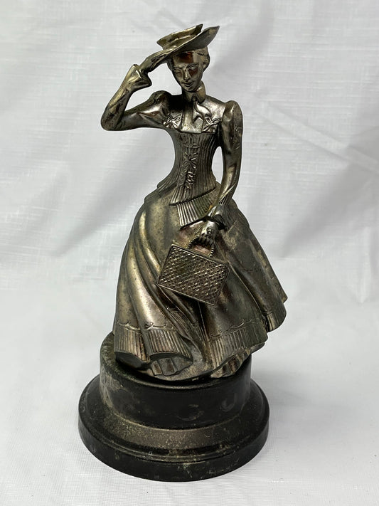 Gently Used Thrift Store – 1987 Avon District Award Figurine Silver Tone Metal 8 Inch – Collectibles – Used