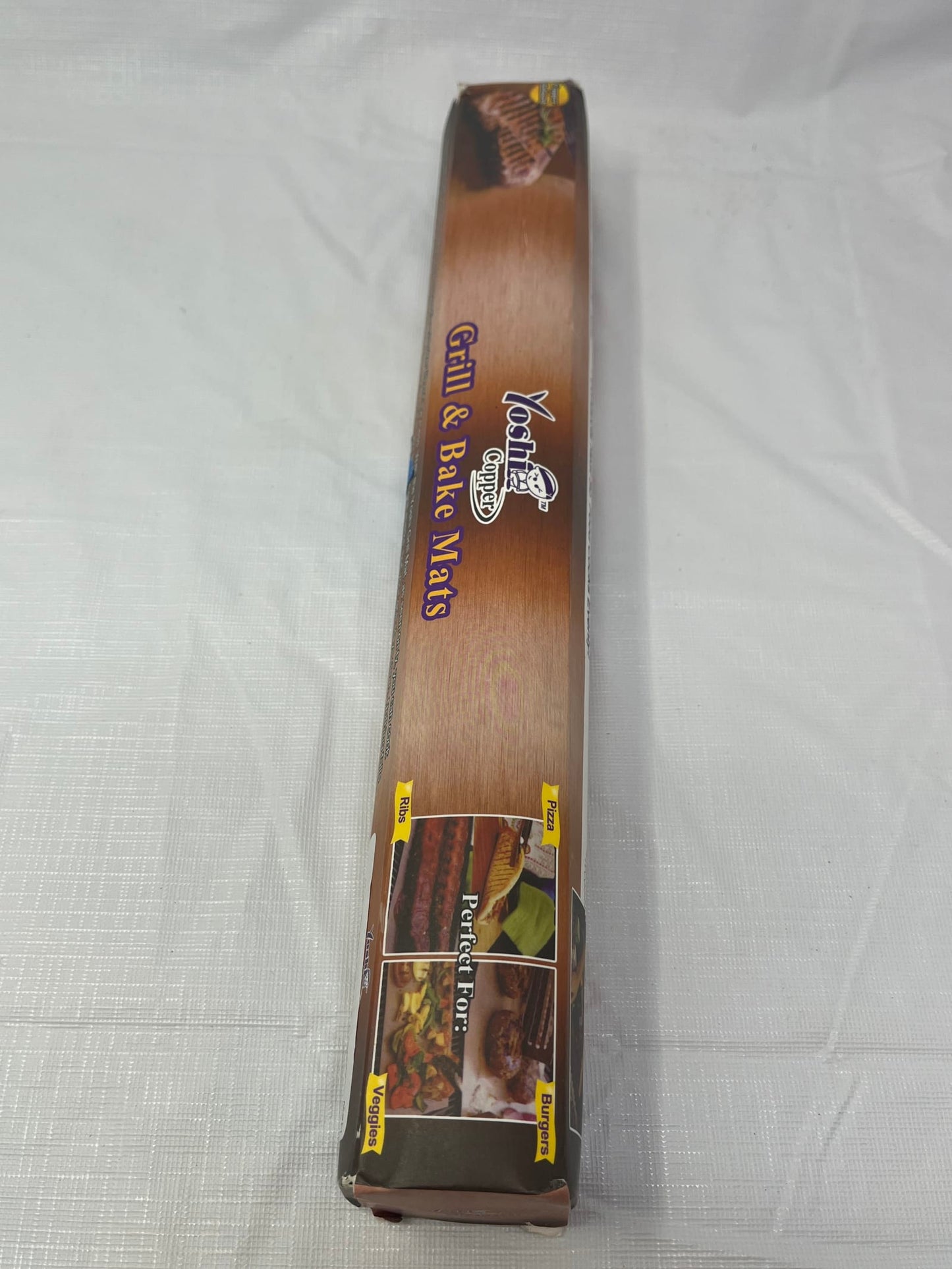 Gently Used Thrift Store – Yoshi Copper Grill & Bake Mats – Reusable Non-stick Bbq Mats (2) Open Box 15.75"x13"