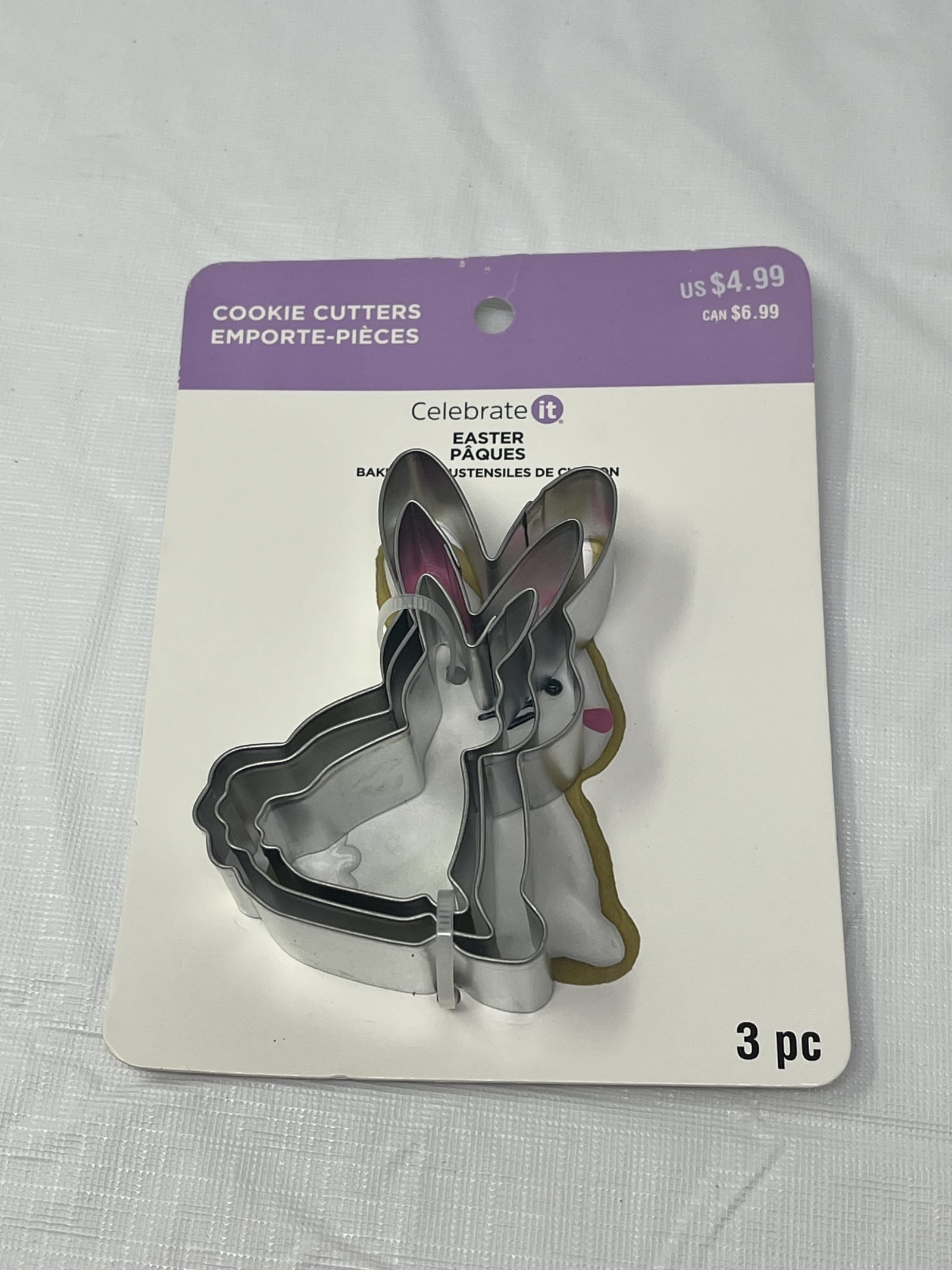 Gently Used Thrift Store – Celebrate It Easter Bunny Cookie Cutters 3 Pc – Kitchen & Dining – Used – SKU 000000228