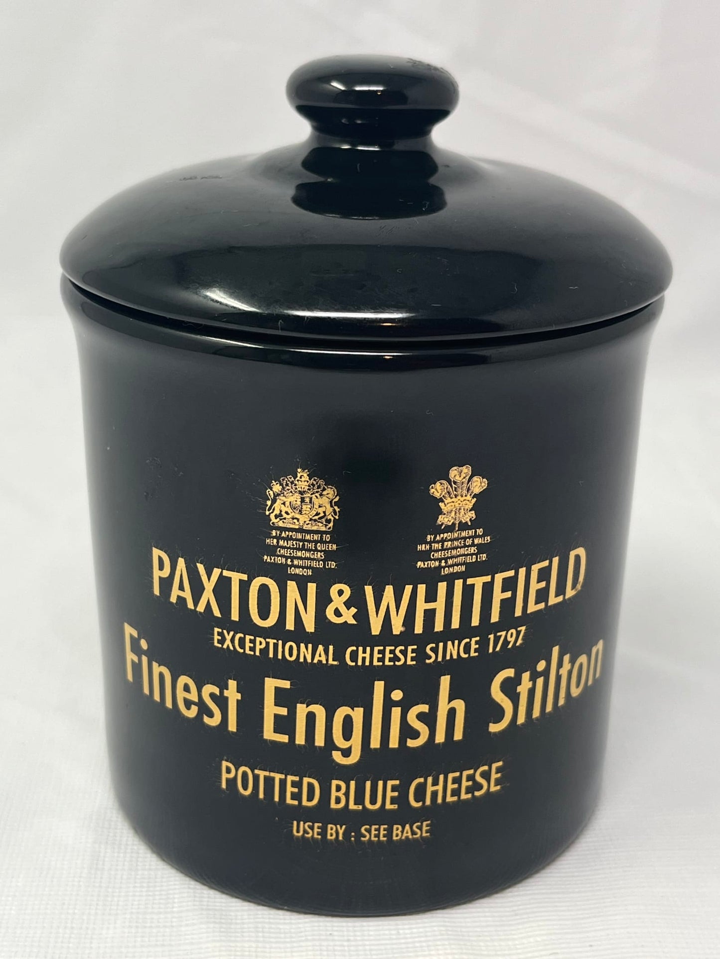 Gently Used Thrift Store – Paxton & Whitfield Fine Porcelain Cheese Crock – Finest English Stilton Jar – Collectibles