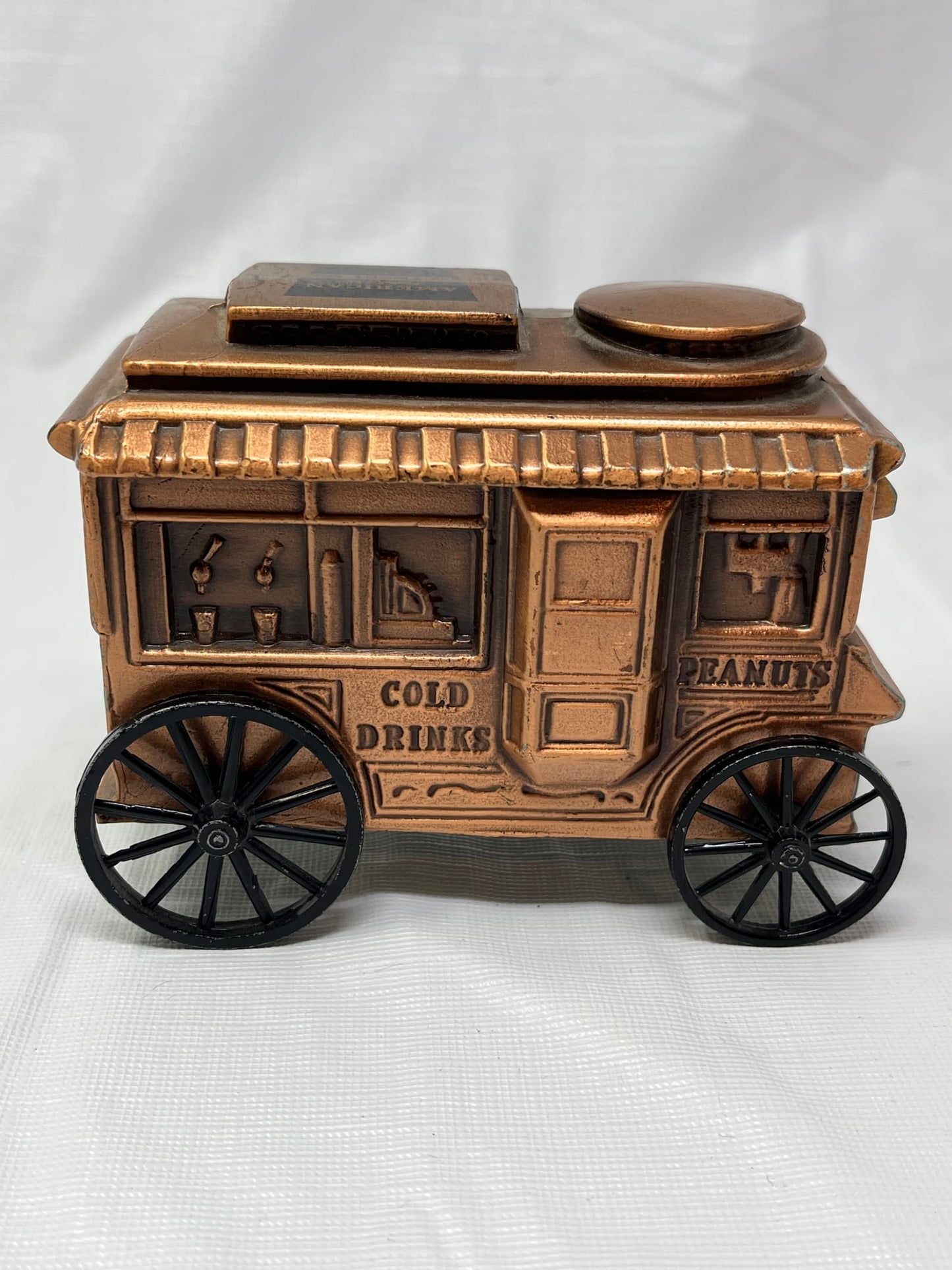 1974 Banthrico Popcorn Wagon Coin Bank American Bank Trust PA USA