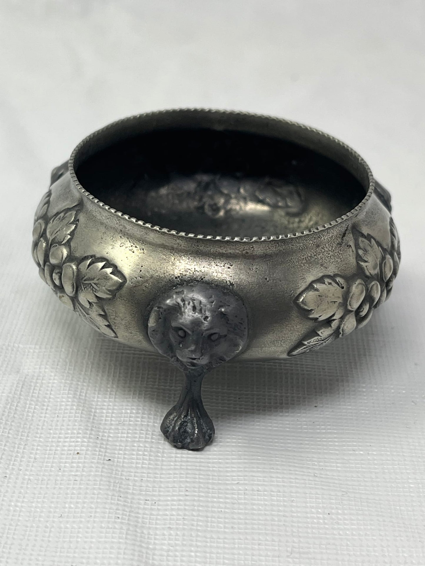 Vintage Pair Open Salt Cellars 3x1.5 Inch