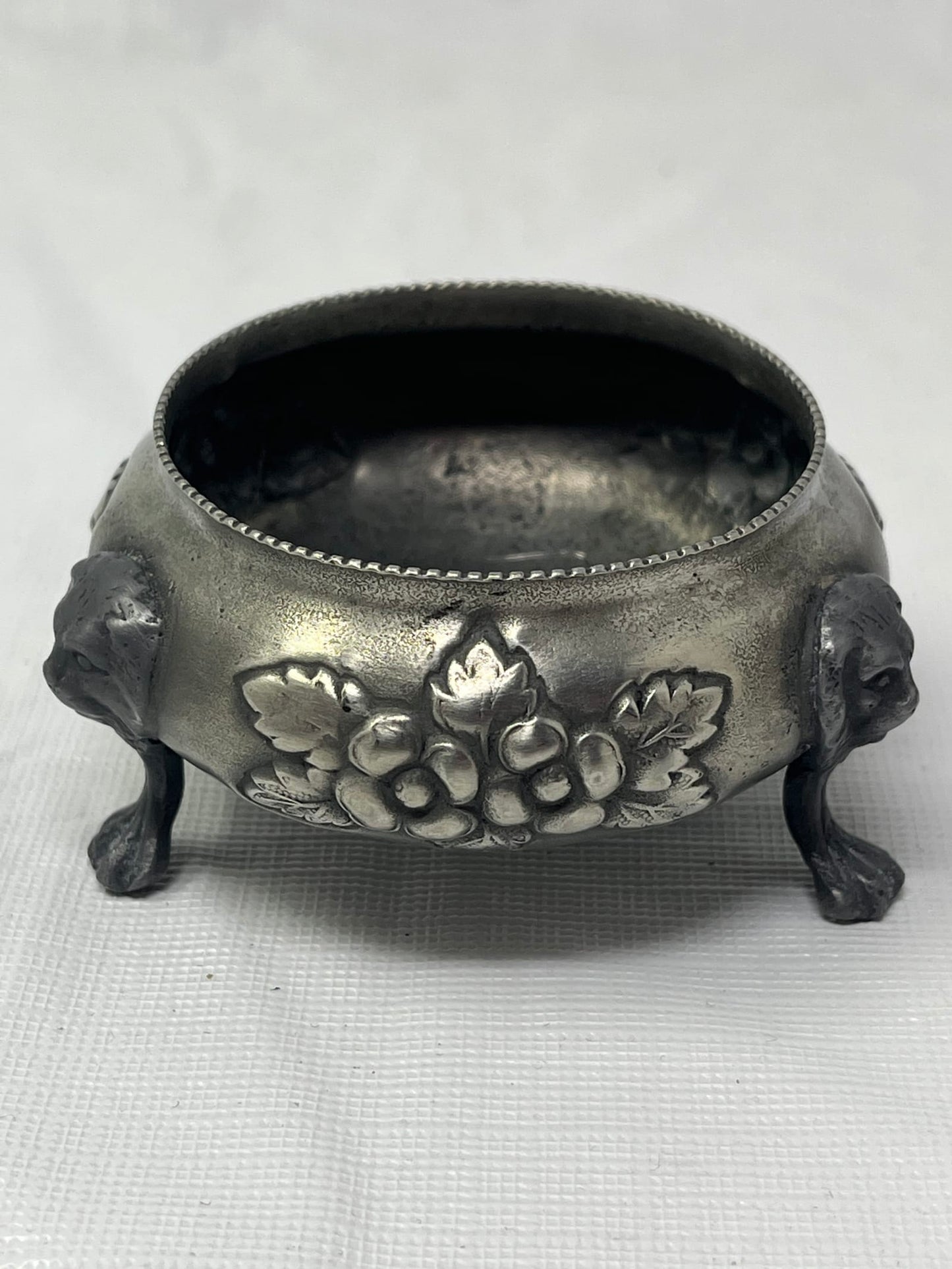 Vintage Pair Open Salt Cellars 3x1.5 Inch