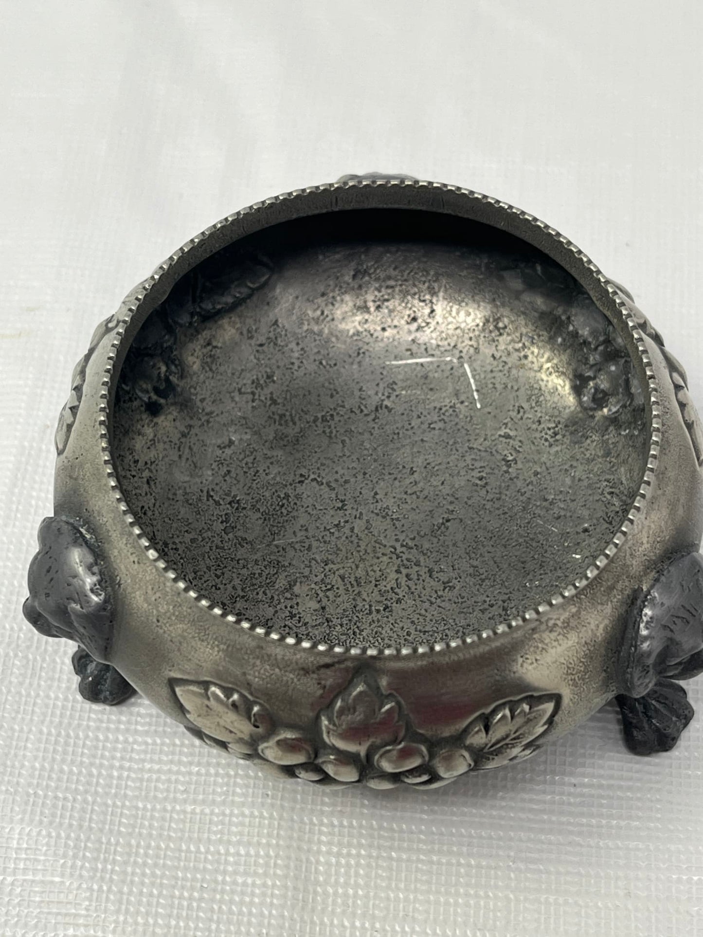 Vintage Pair Open Salt Cellars 3x1.5 Inch