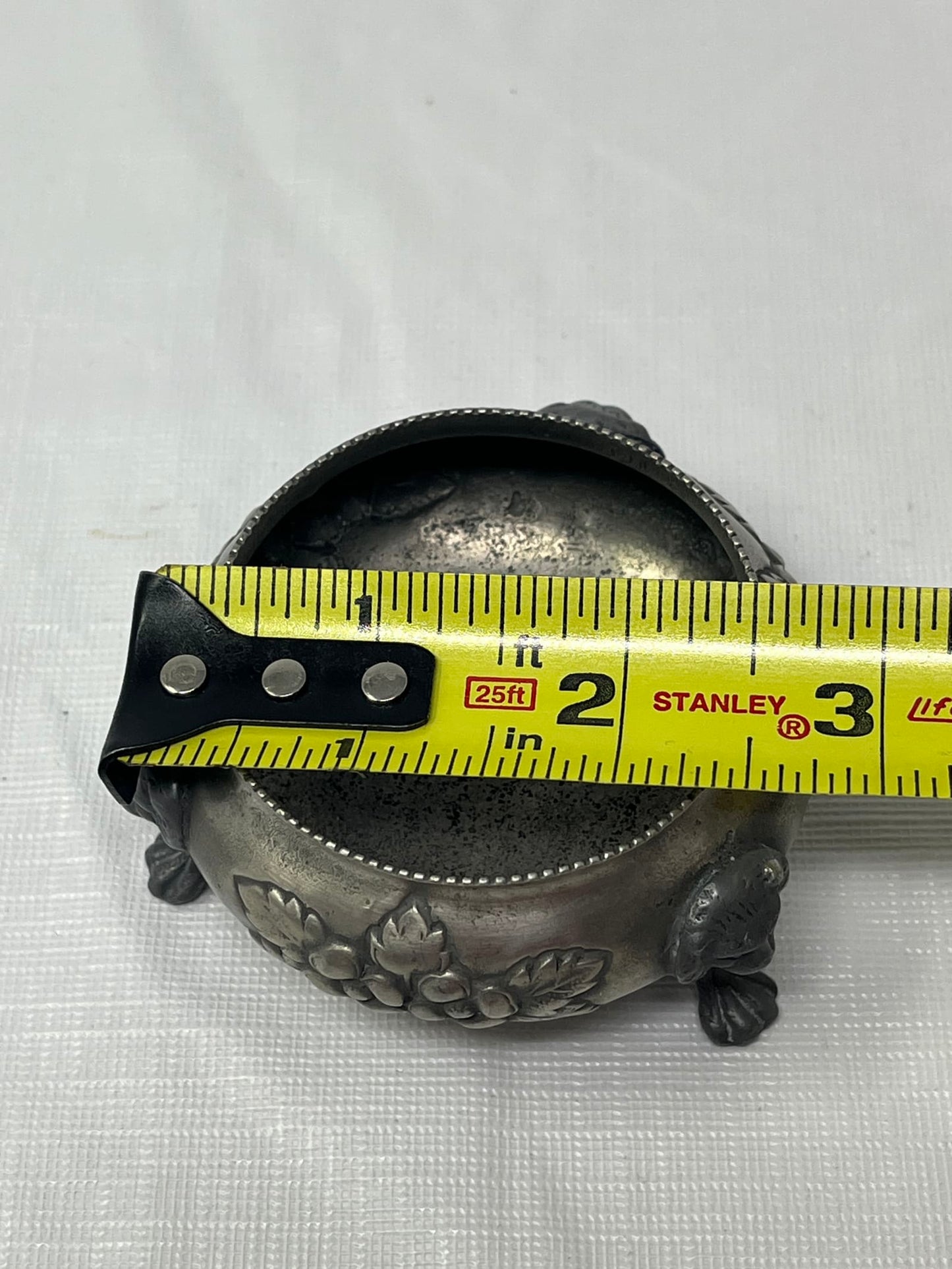 Vintage Pair Open Salt Cellars 3x1.5 Inch