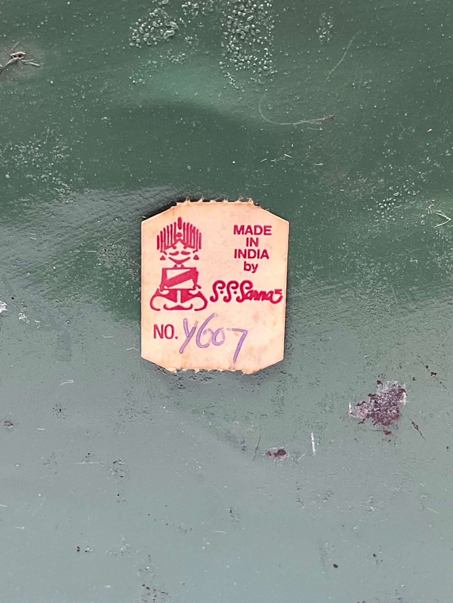 Handpainted Metal Cow Wall Planter Folk Art Farmhouse Rustic