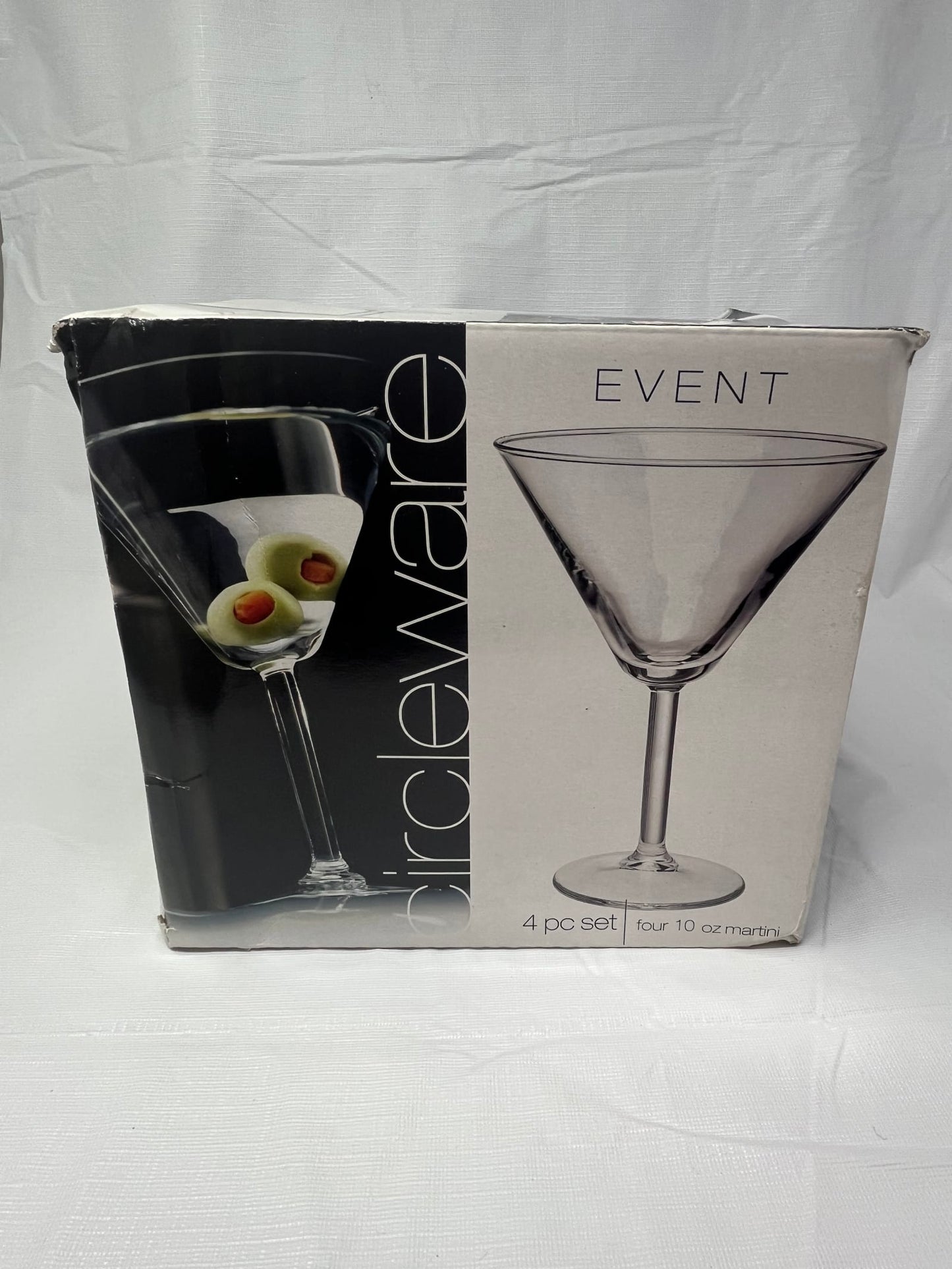 Circleware Event 4 Pc 10oz Martini Glasses Set 55517