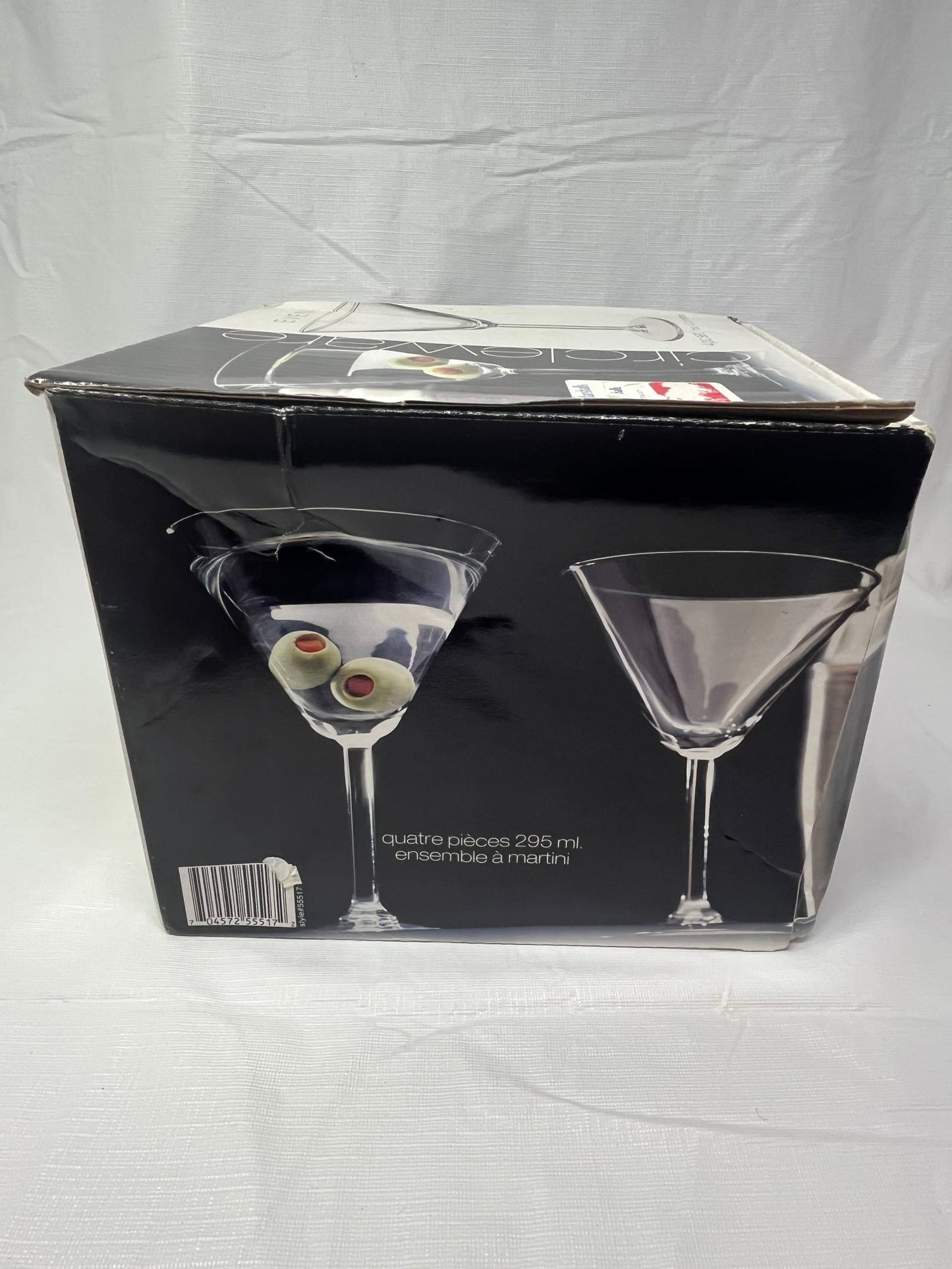 Circleware Event 4 Pc 10oz Martini Glasses Set 55517