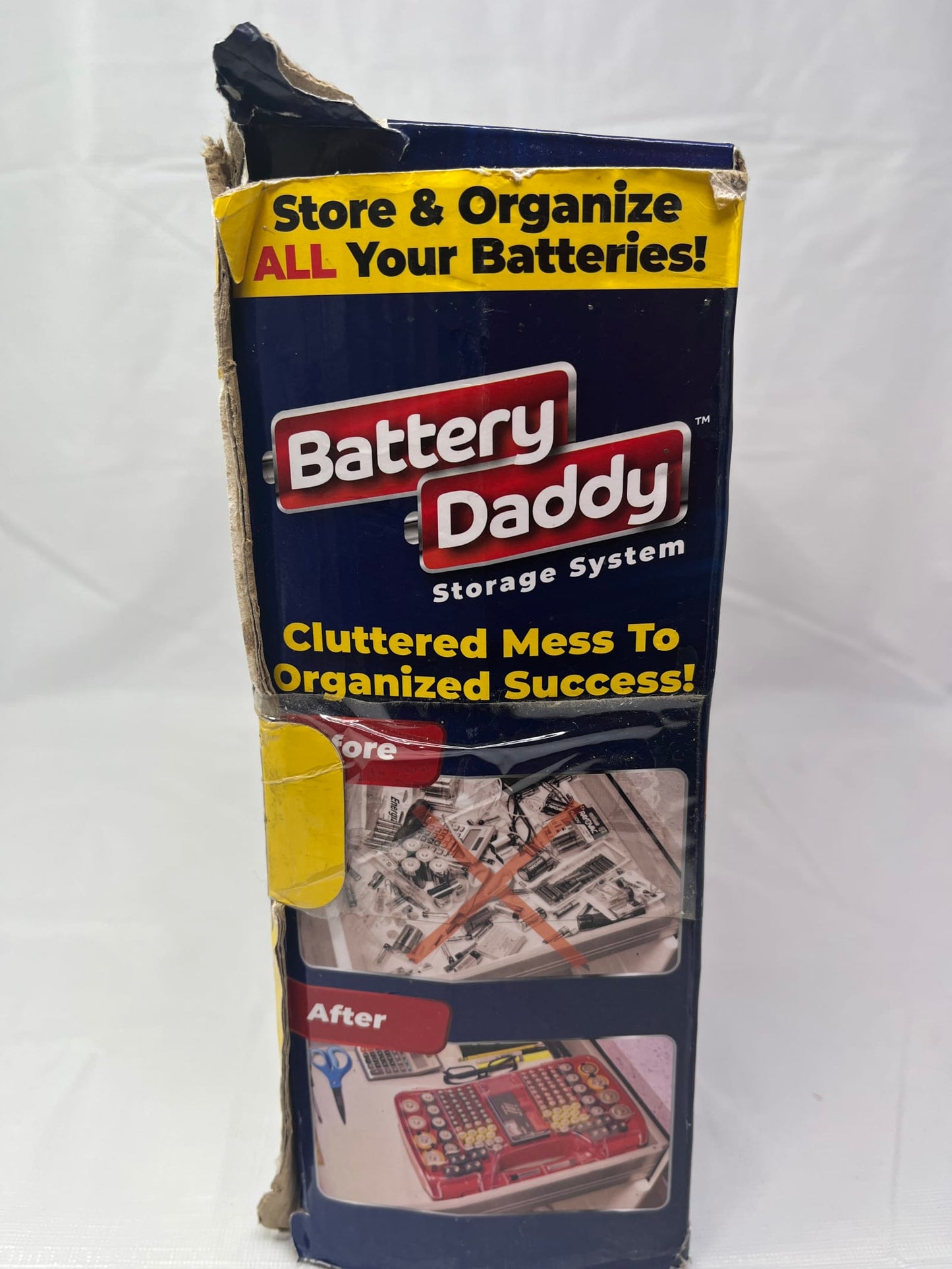 Battery Daddy 180 Battery Storage Organizer w/ Built-In Tester – Open Box
