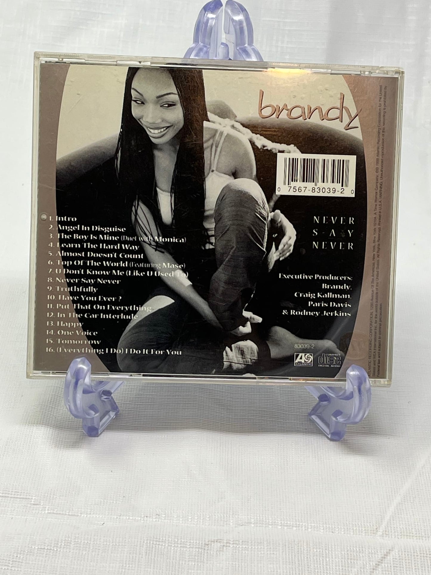 Brandy - Never Say Never (CD, Jewel Case, R&B / Pop)