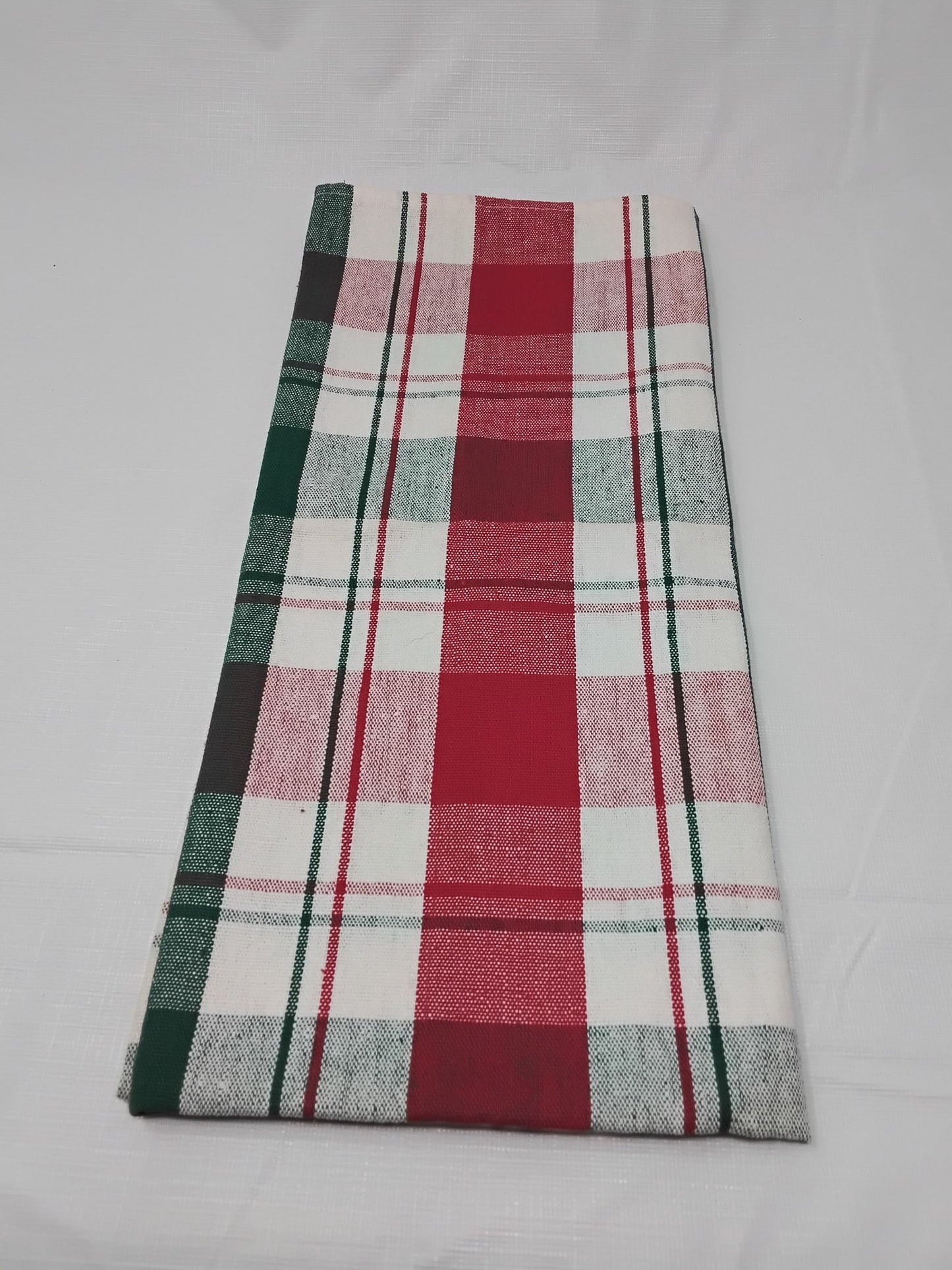 Gently Used Thrift Store – Ritz Kitchen Towel Red White Green Plaid 100% Cotton 29x19 – Kitchen & Dining – Used