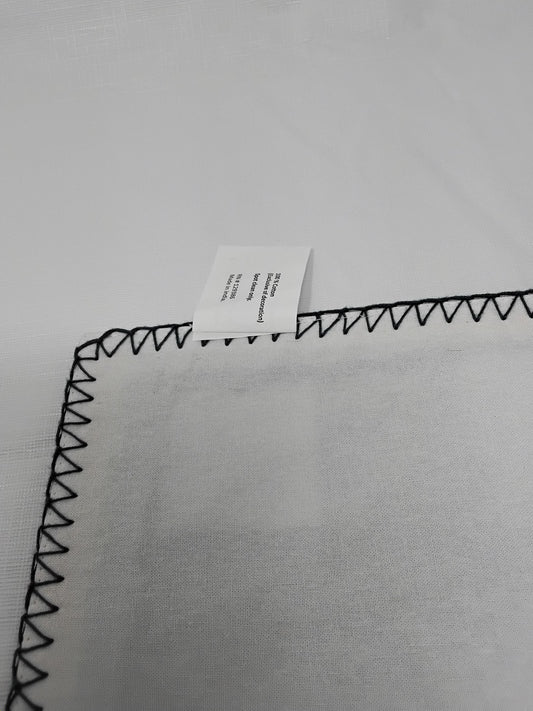 The Spring Shop Buffalo Check Placemat Navy Blue & White Gingham 14x19 Set of 2  New