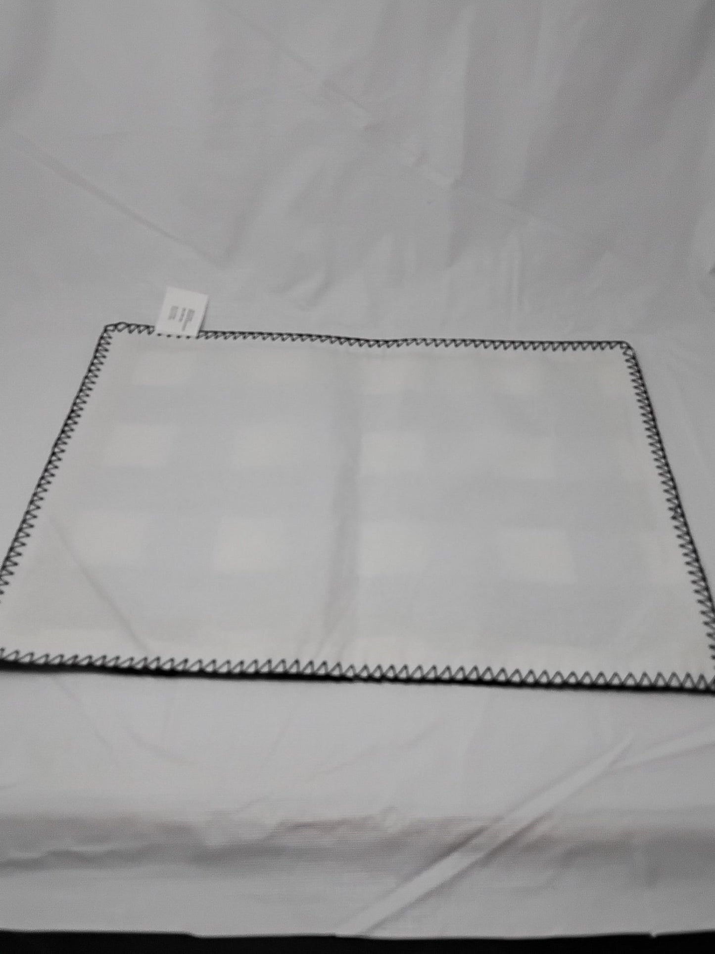 The Spring Shop Buffalo Check Placemat Navy Blue & White Gingham 14x19 Set of 2  New