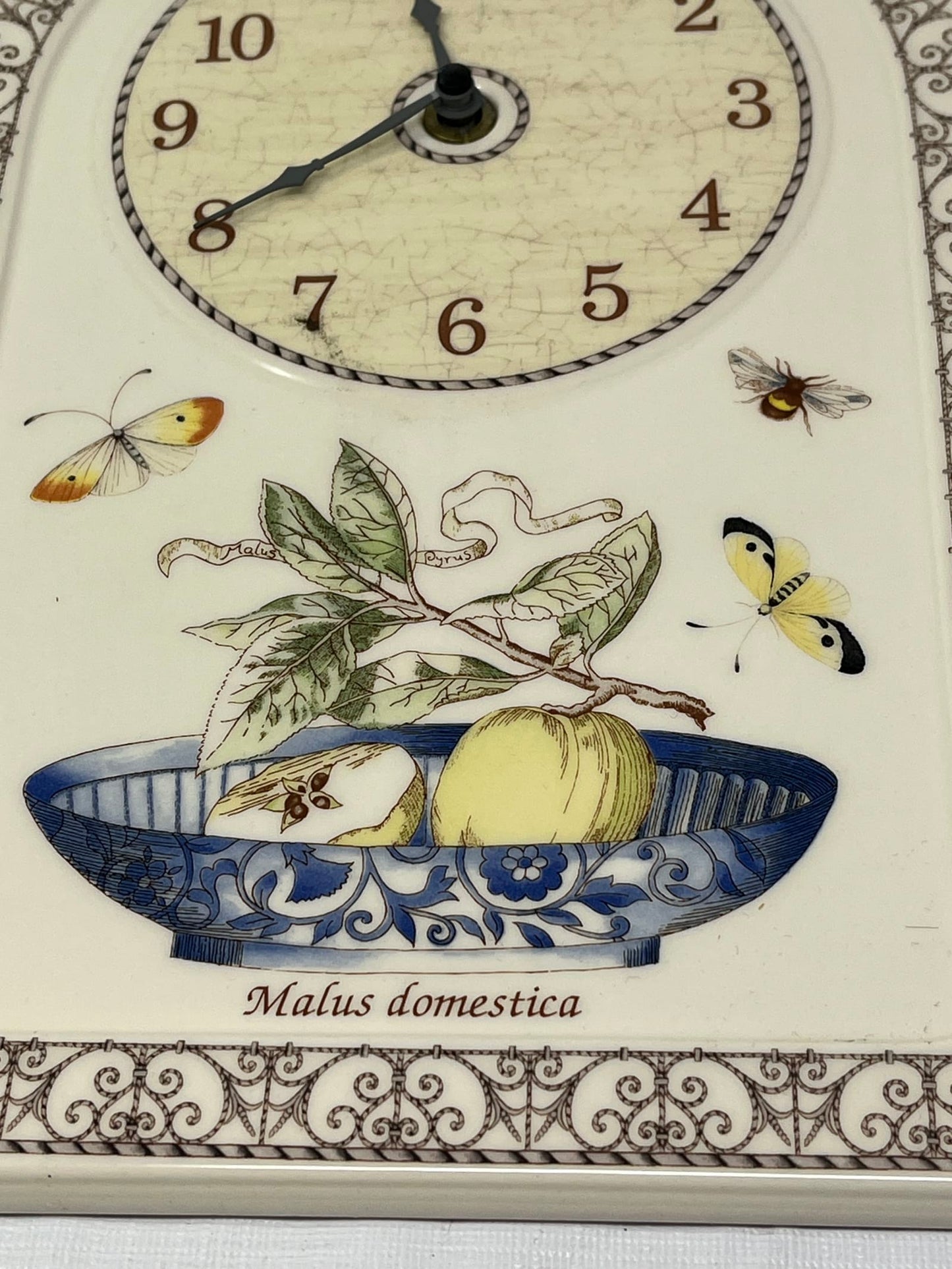 Vintage Wedgwood Sarah’s Garden Wall Clock 1997 Queens Ware Made in England