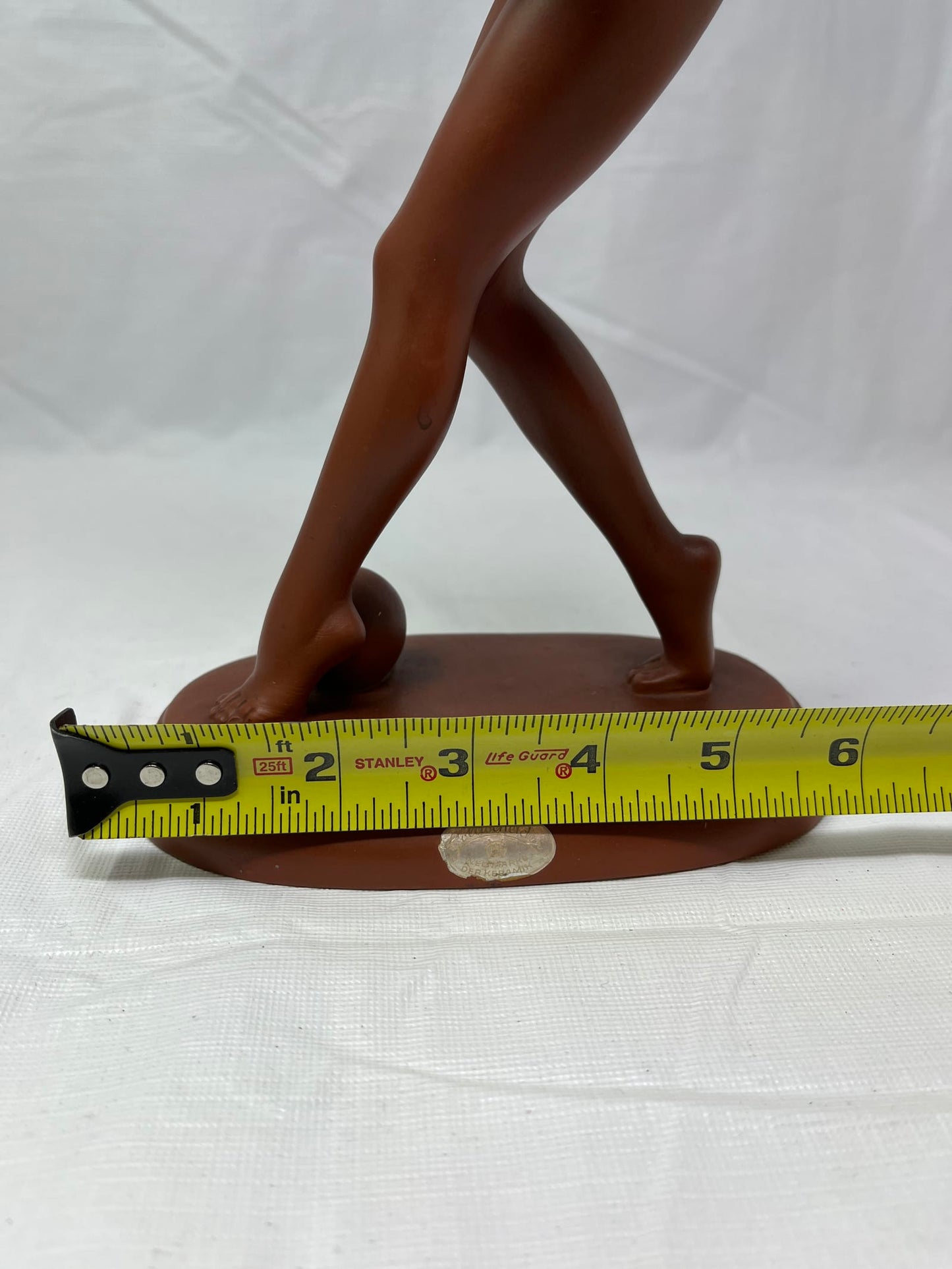 Art Deco Terracotta Nude Dancer Figurine Goldscheider Style G545 11.5 Inch