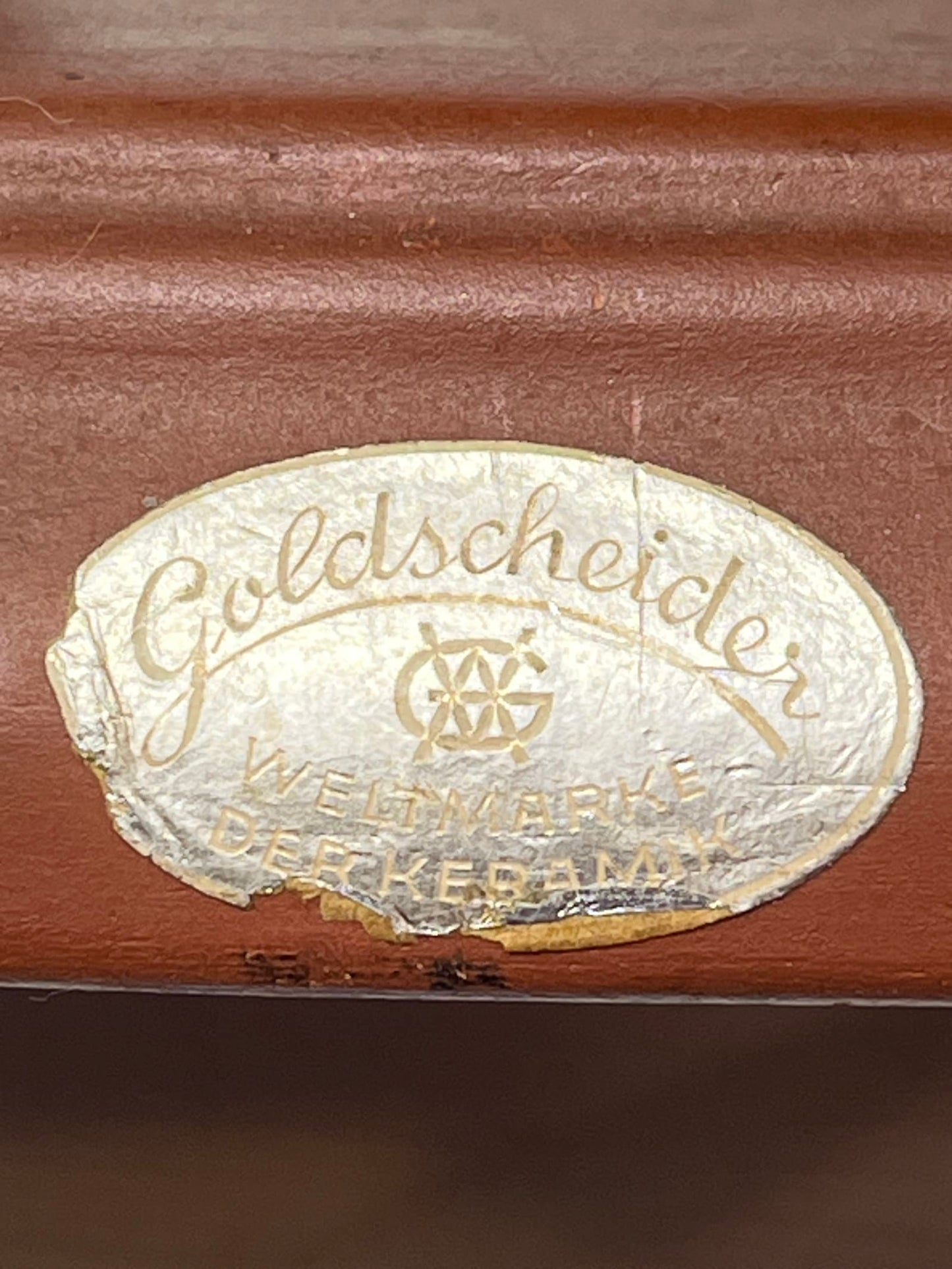 Art Deco Terracotta Nude Dancer Figurine Goldscheider Style G545 11.5 Inch