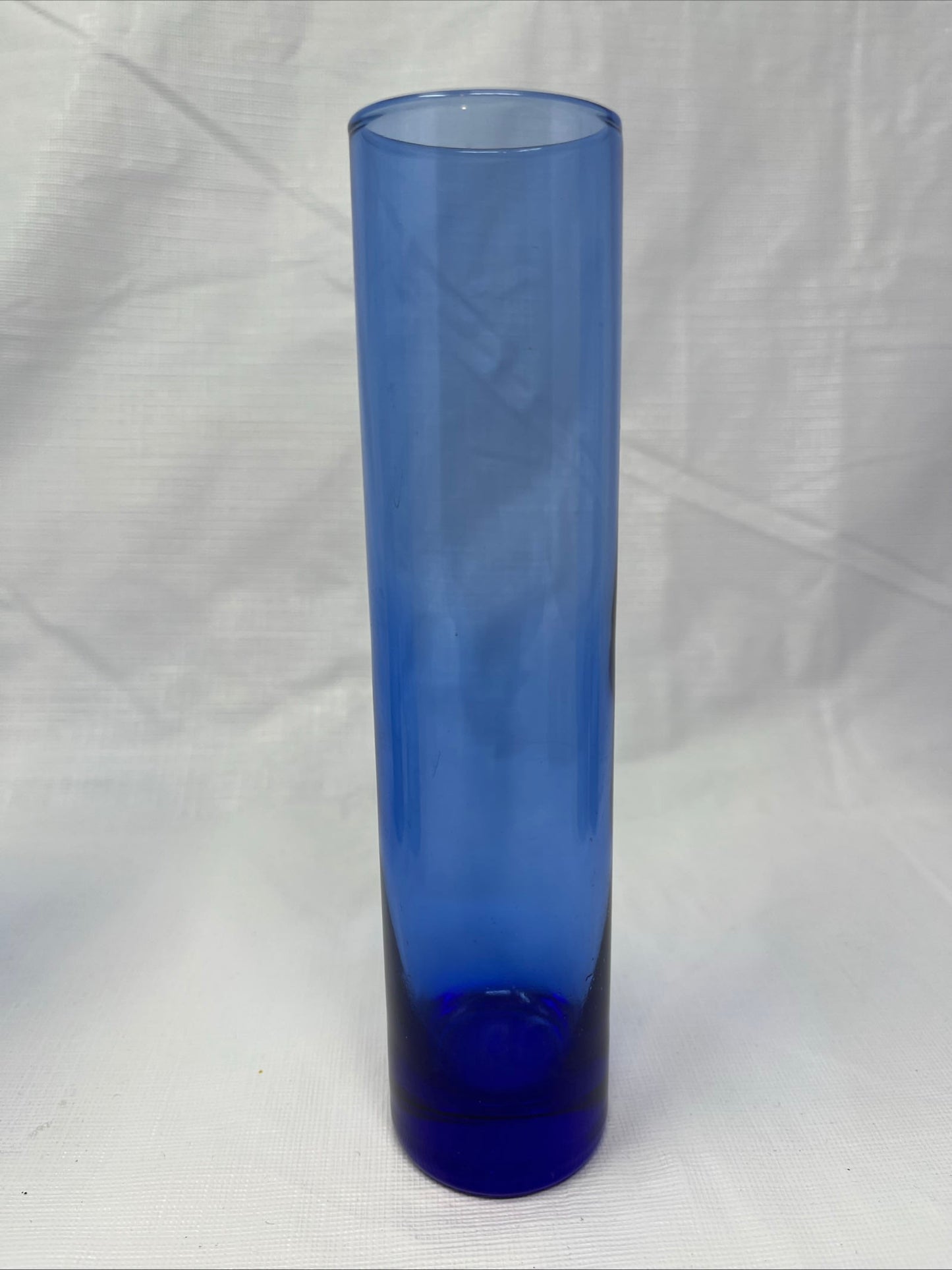 Vintage Libbey Cobalt Blue Bud Vases Set of 5 7.5" Flute