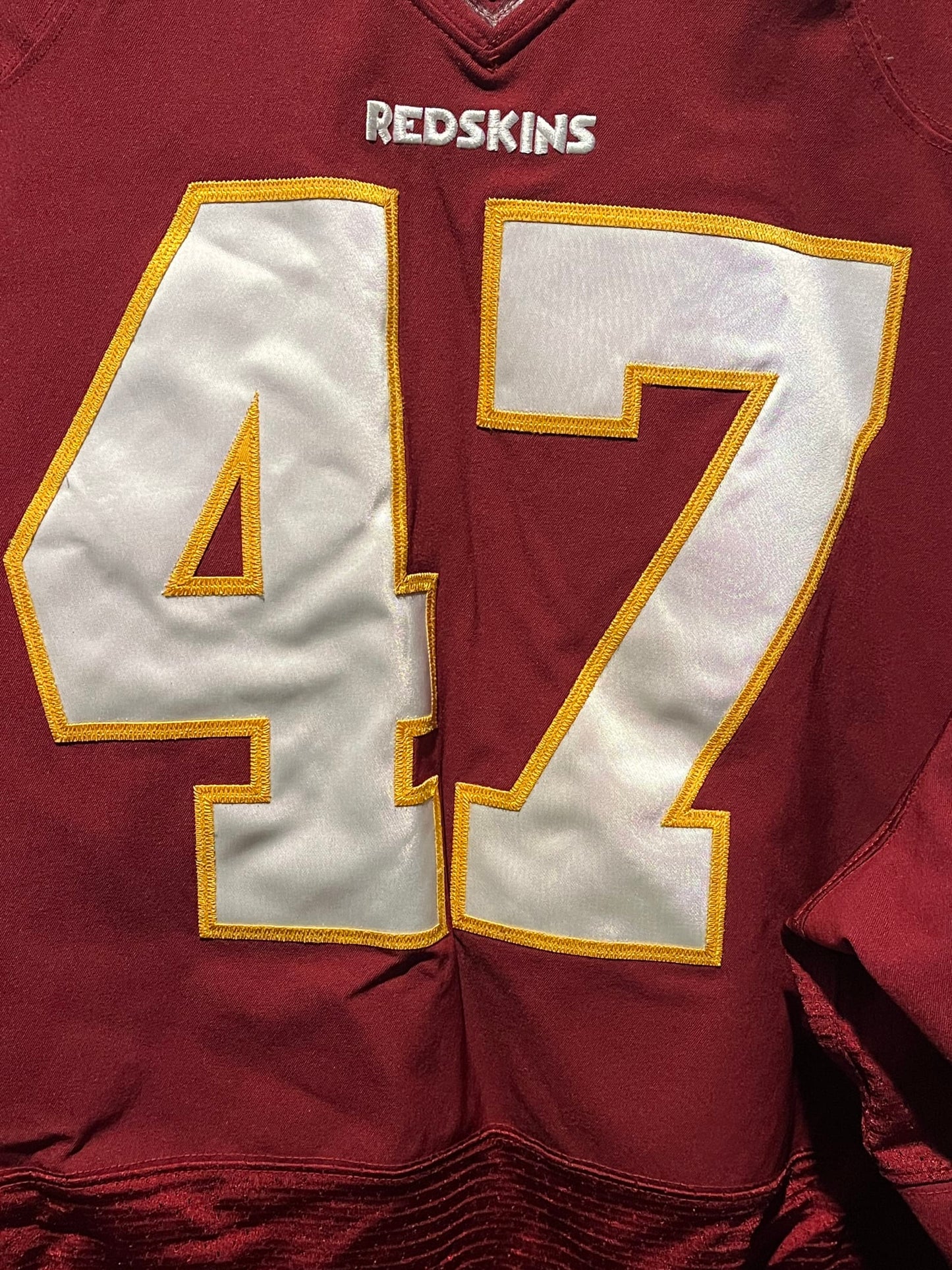 Nike On Field Chris Cooley #47 Redskins Jersey Size 60 Burgundy NFL Authentic