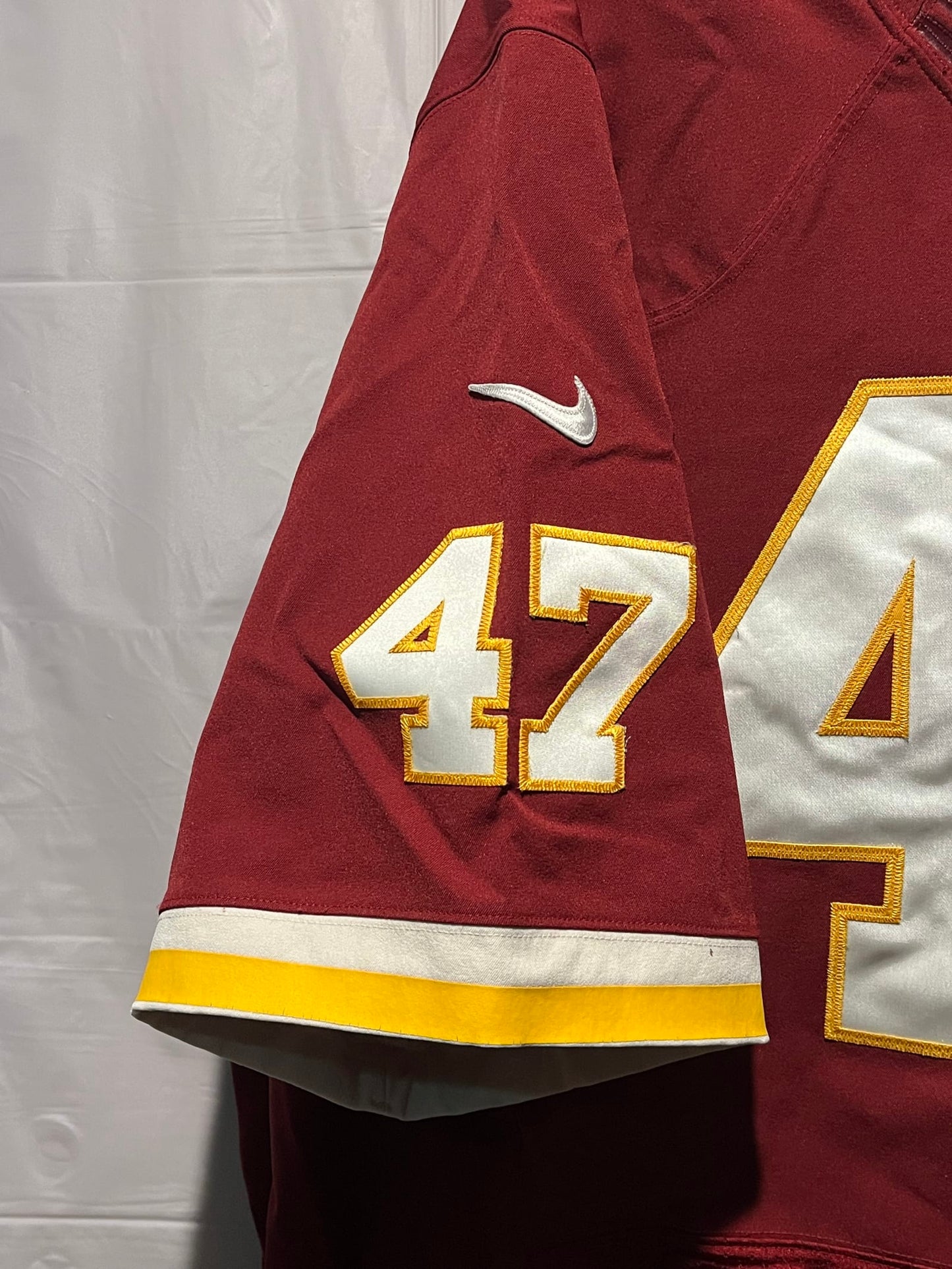 Nike On Field Chris Cooley #47 Redskins Jersey Size 60 Burgundy NFL Authentic