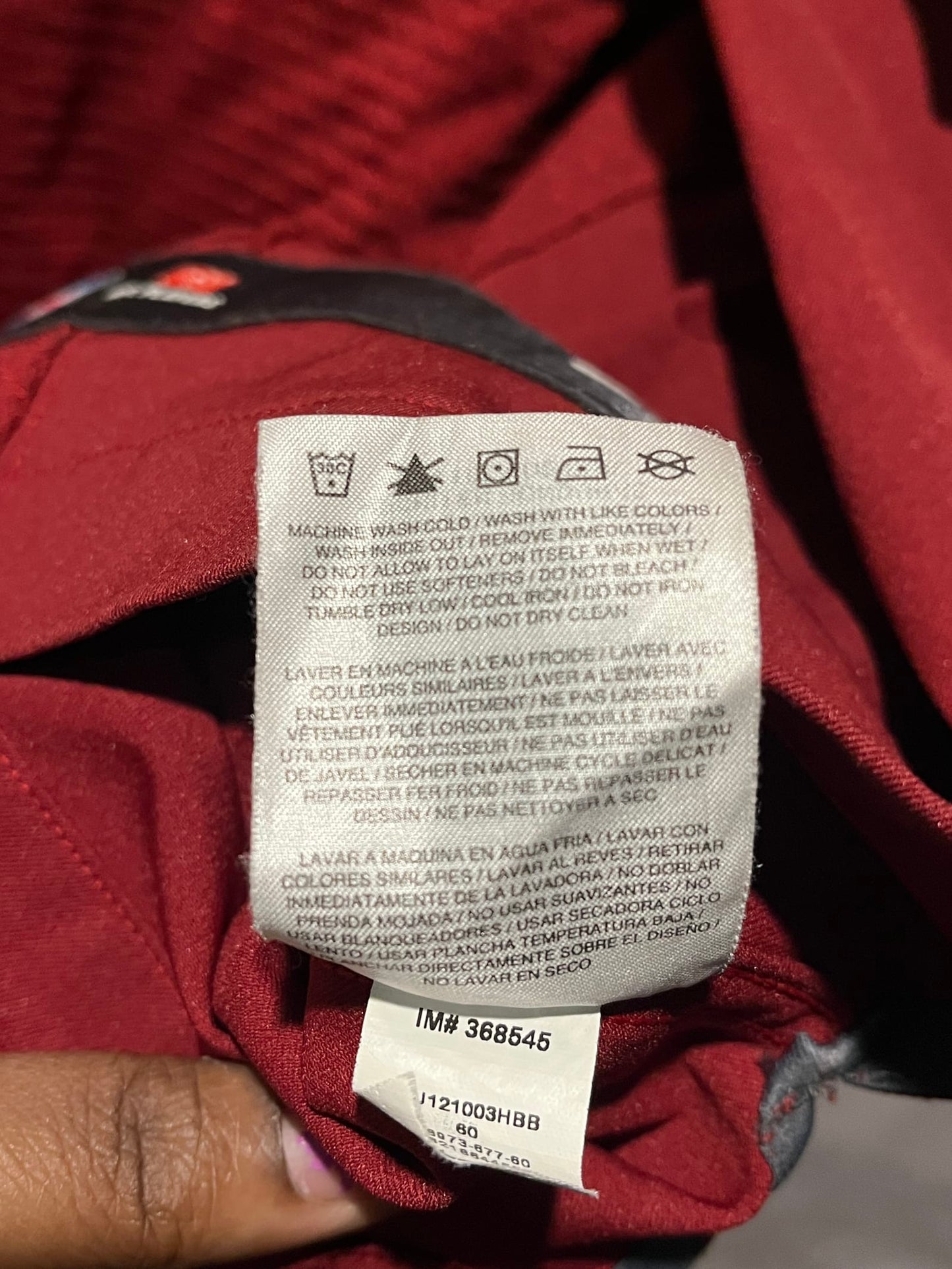 Nike On Field Chris Cooley #47 Redskins Jersey Size 60 Burgundy NFL Authentic